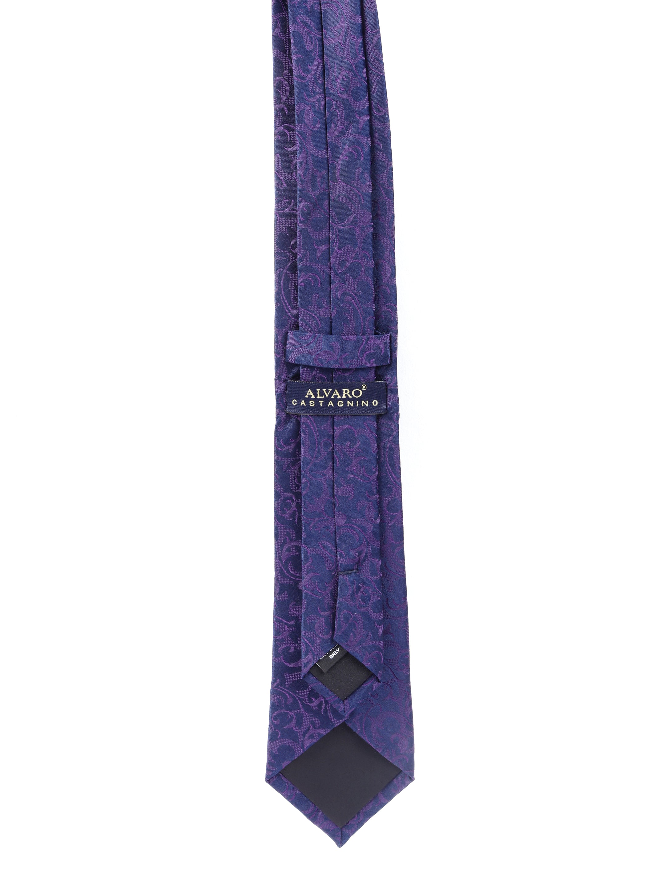 Floral Purple Silk Necktie