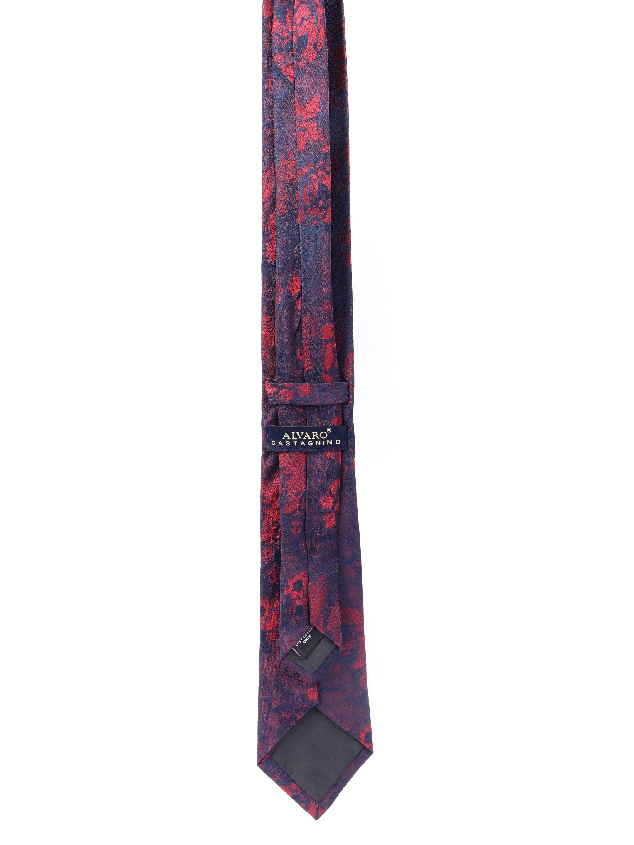Floral Maroon Silk Necktie