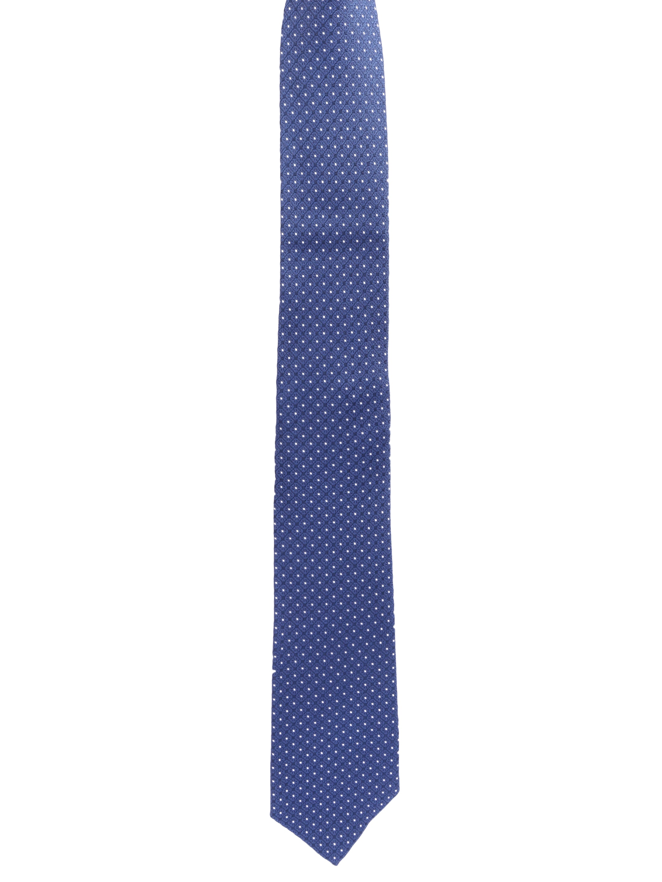 Blue Dot Silk Necktie
