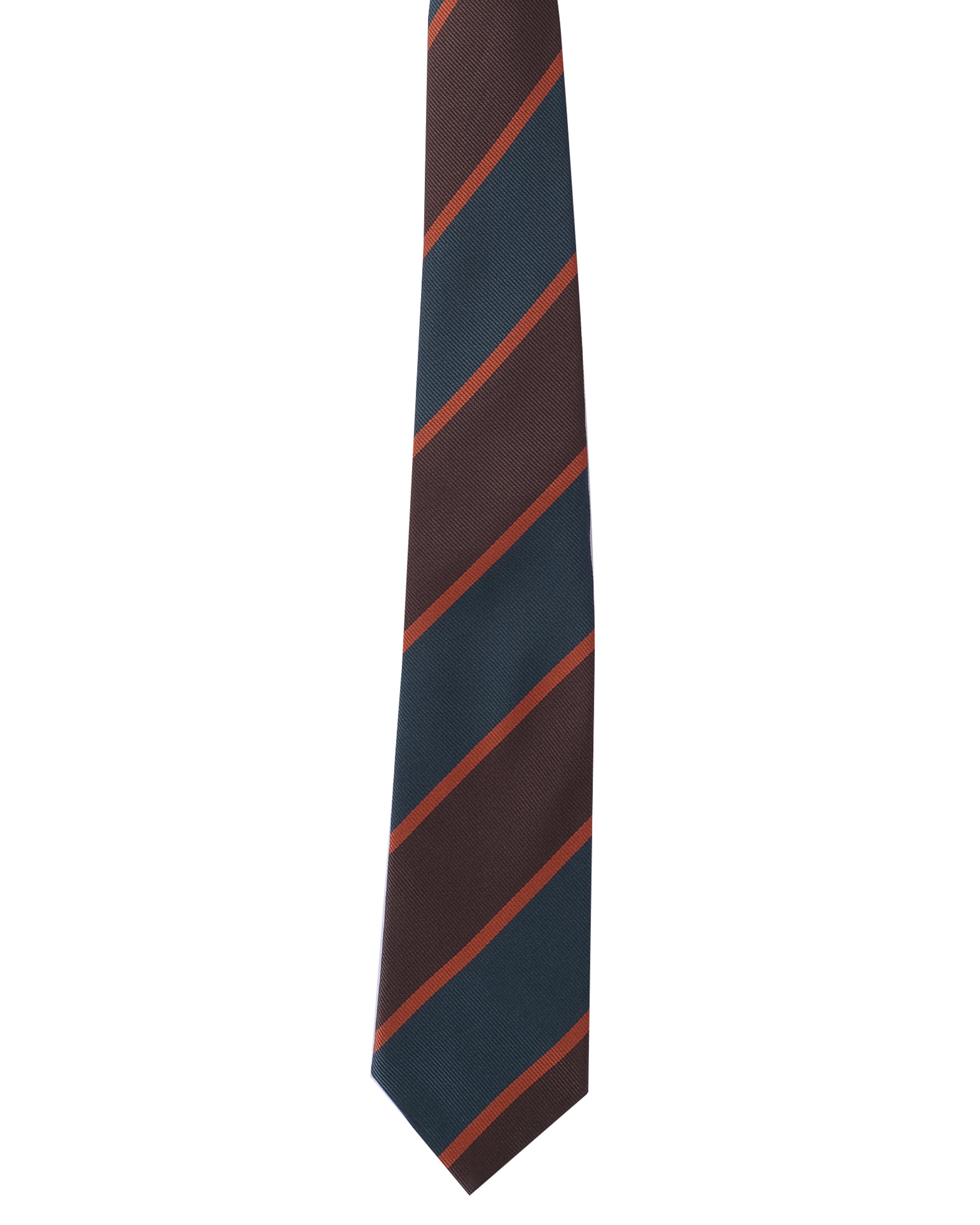Striped Brown Necktie