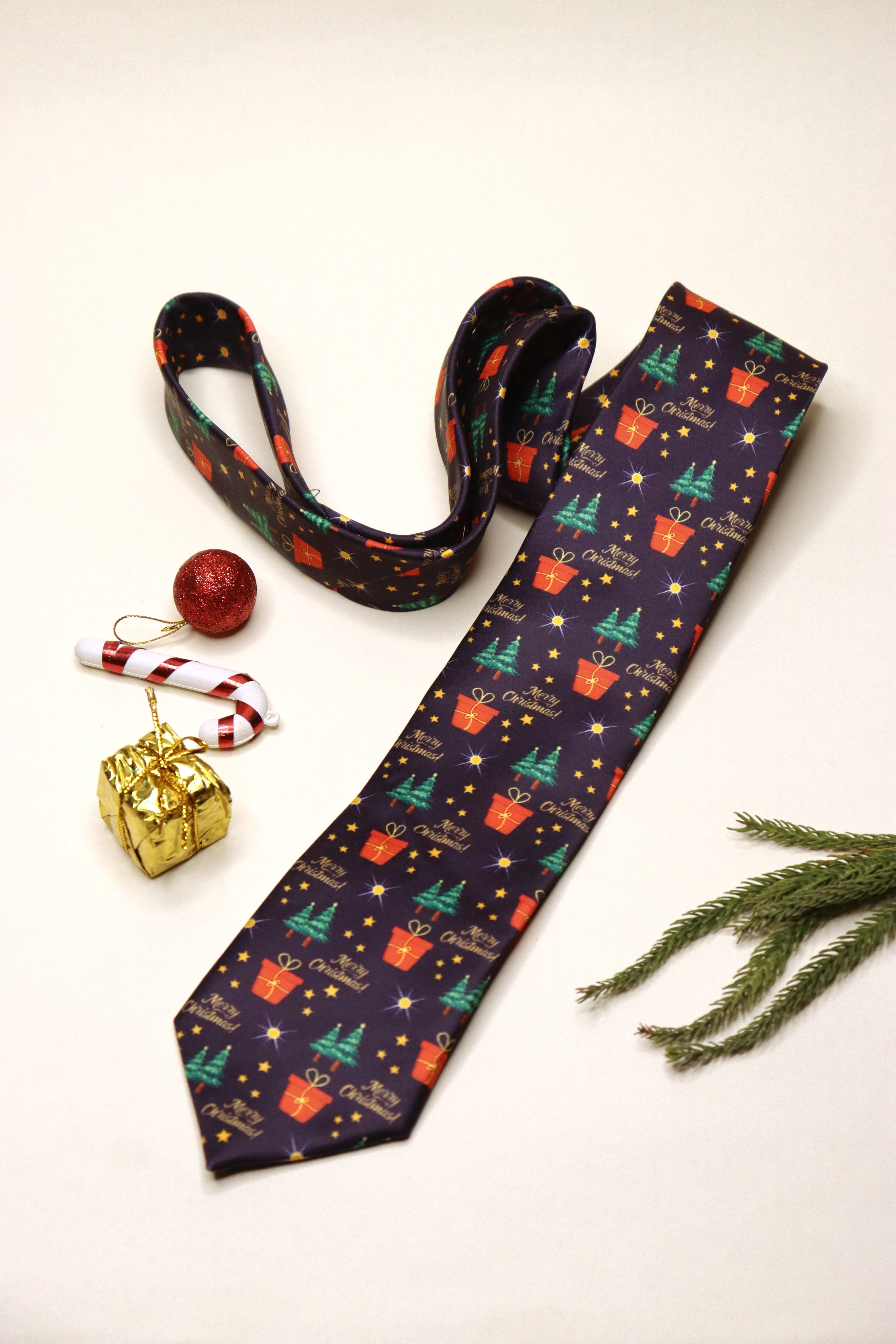 Christmas Midnight Blue Necktie