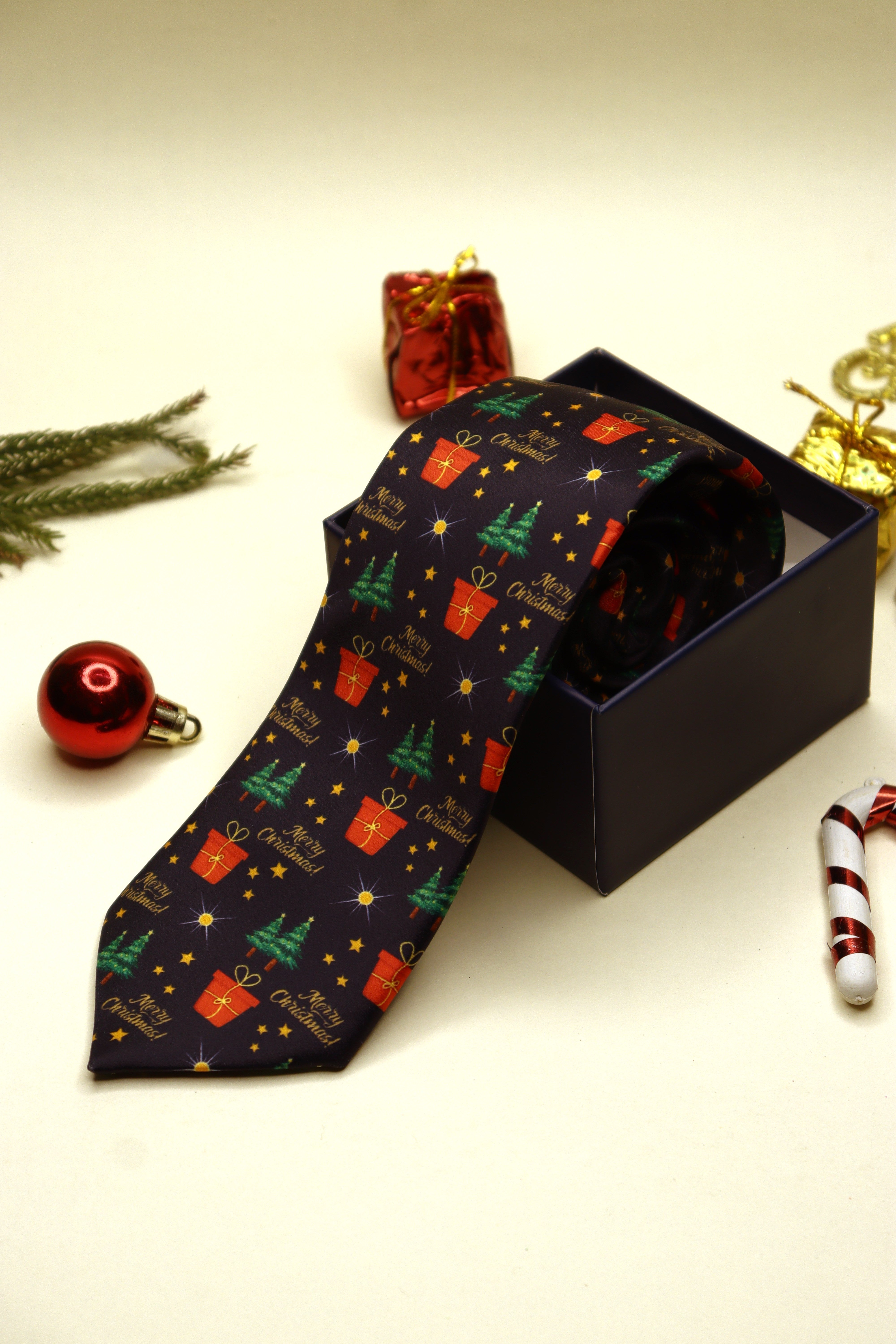 Christmas Midnight Blue Necktie