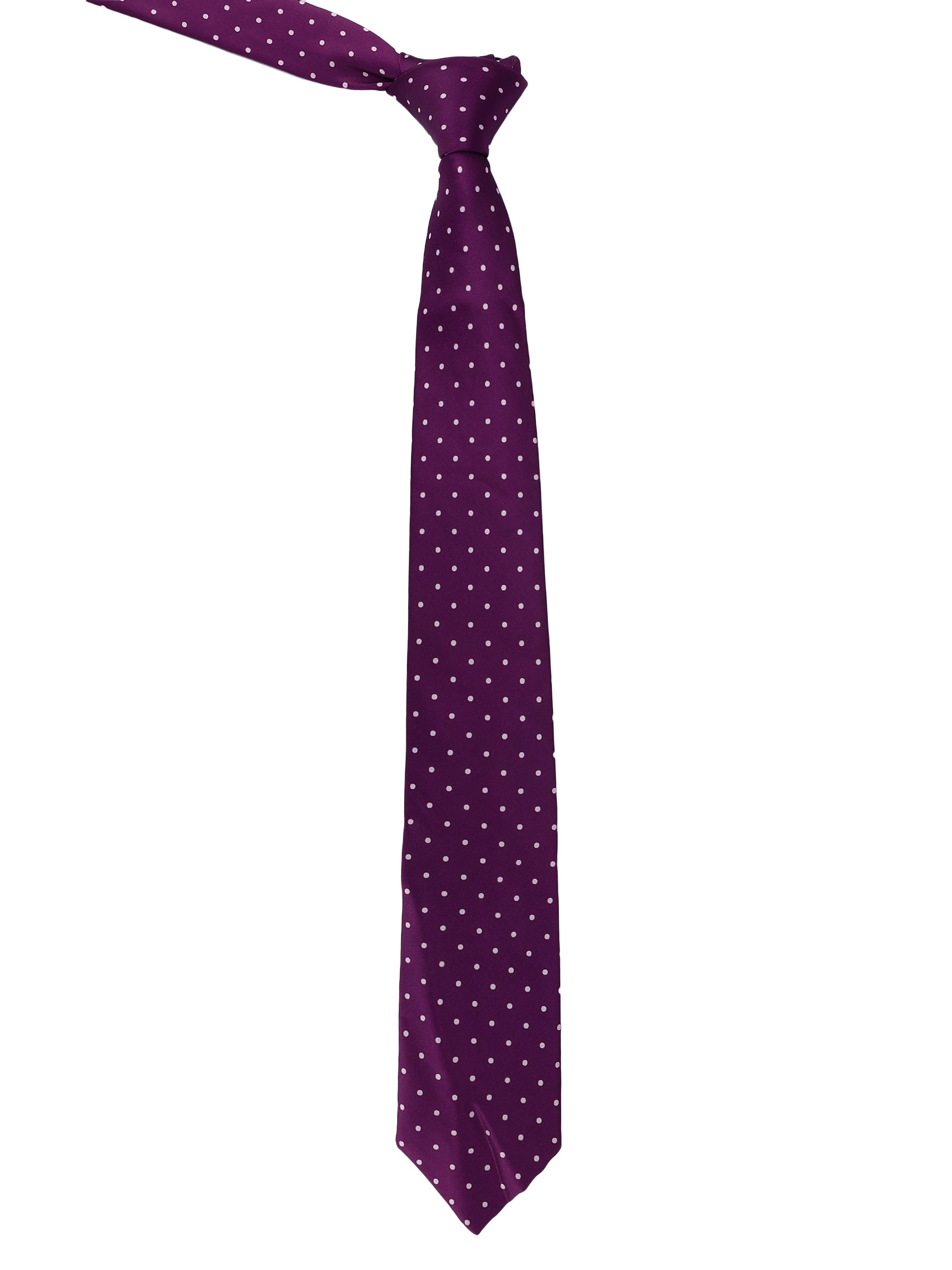 Purple Polka Dot Tie for Men