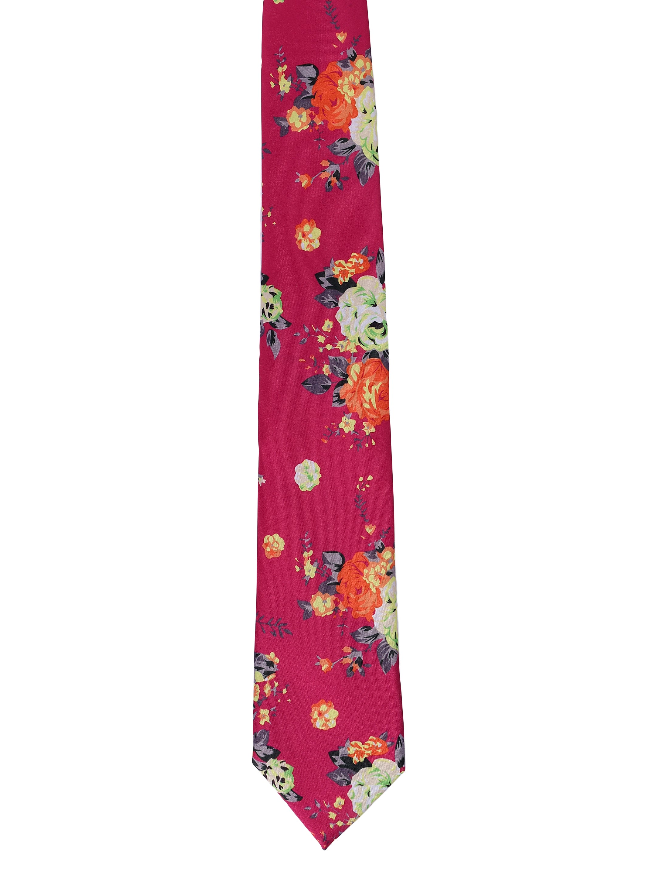 Floral Pink Multicolor Tie