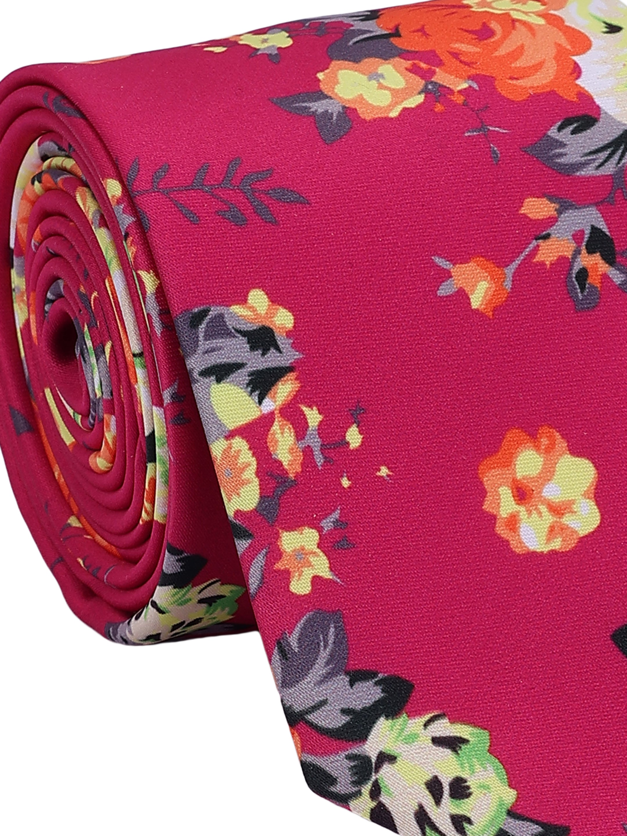 Floral Pink Multicolor Tie