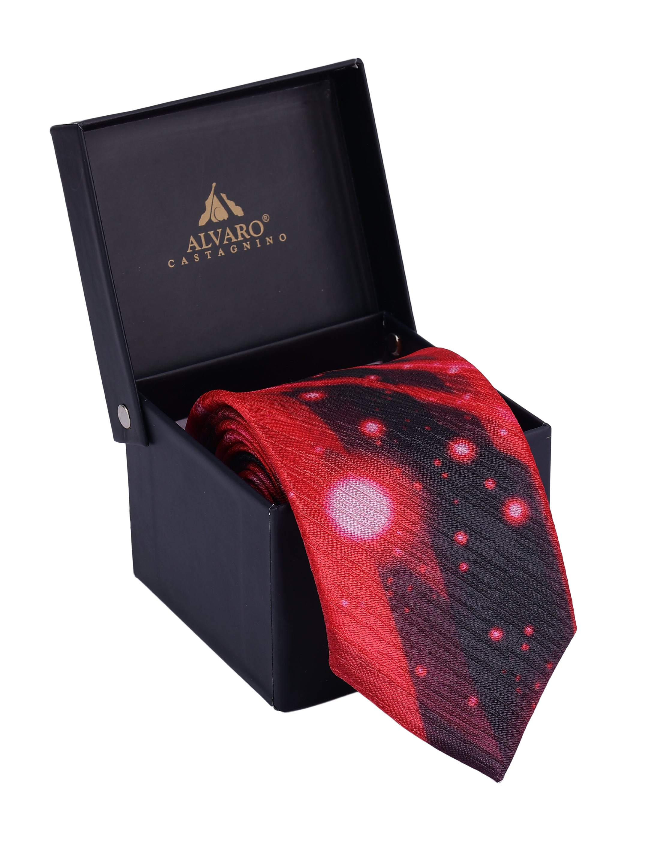 Galaxy Maroon Printed Tie