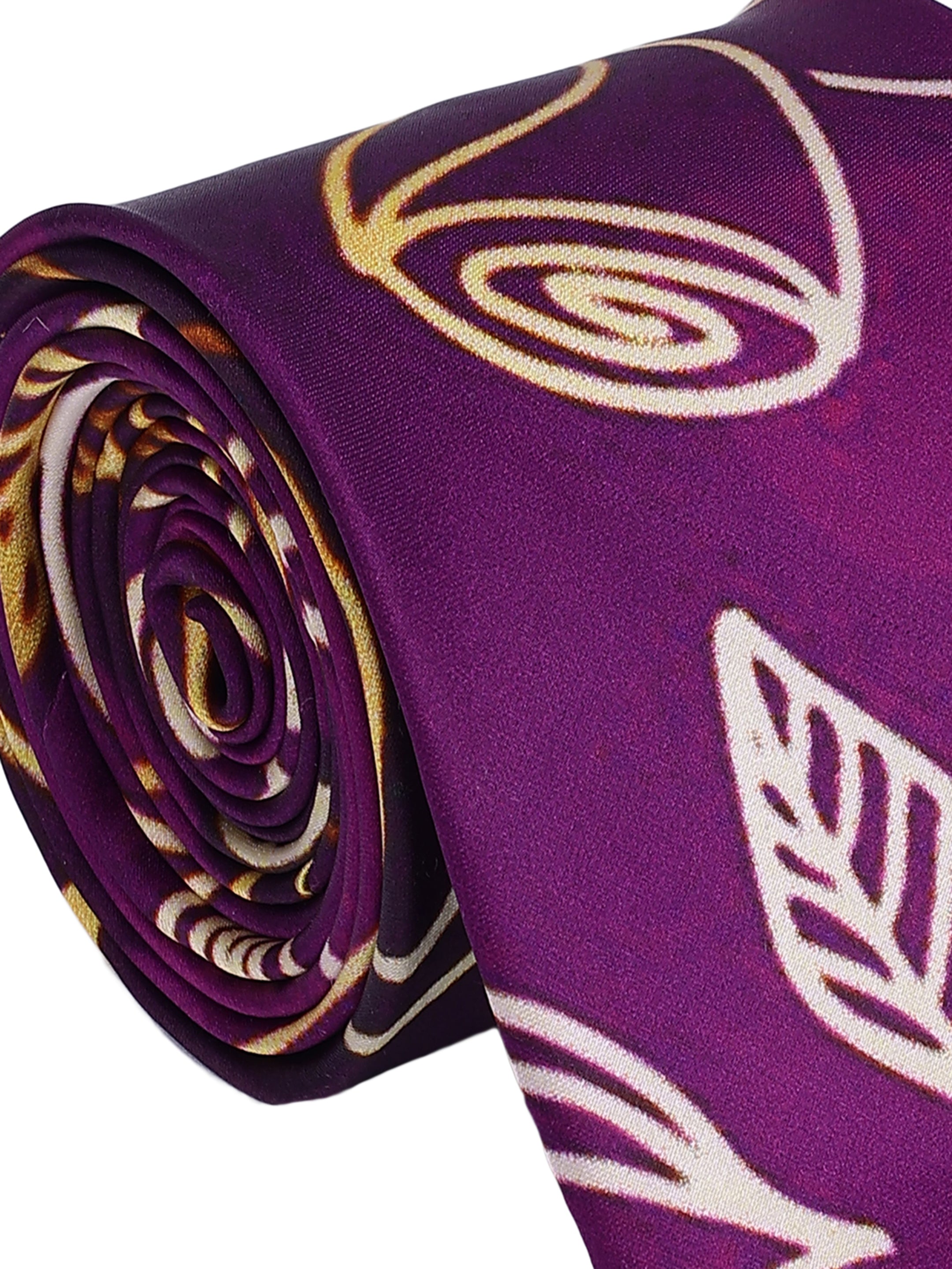 Purple Leaf Printed necktie for Men