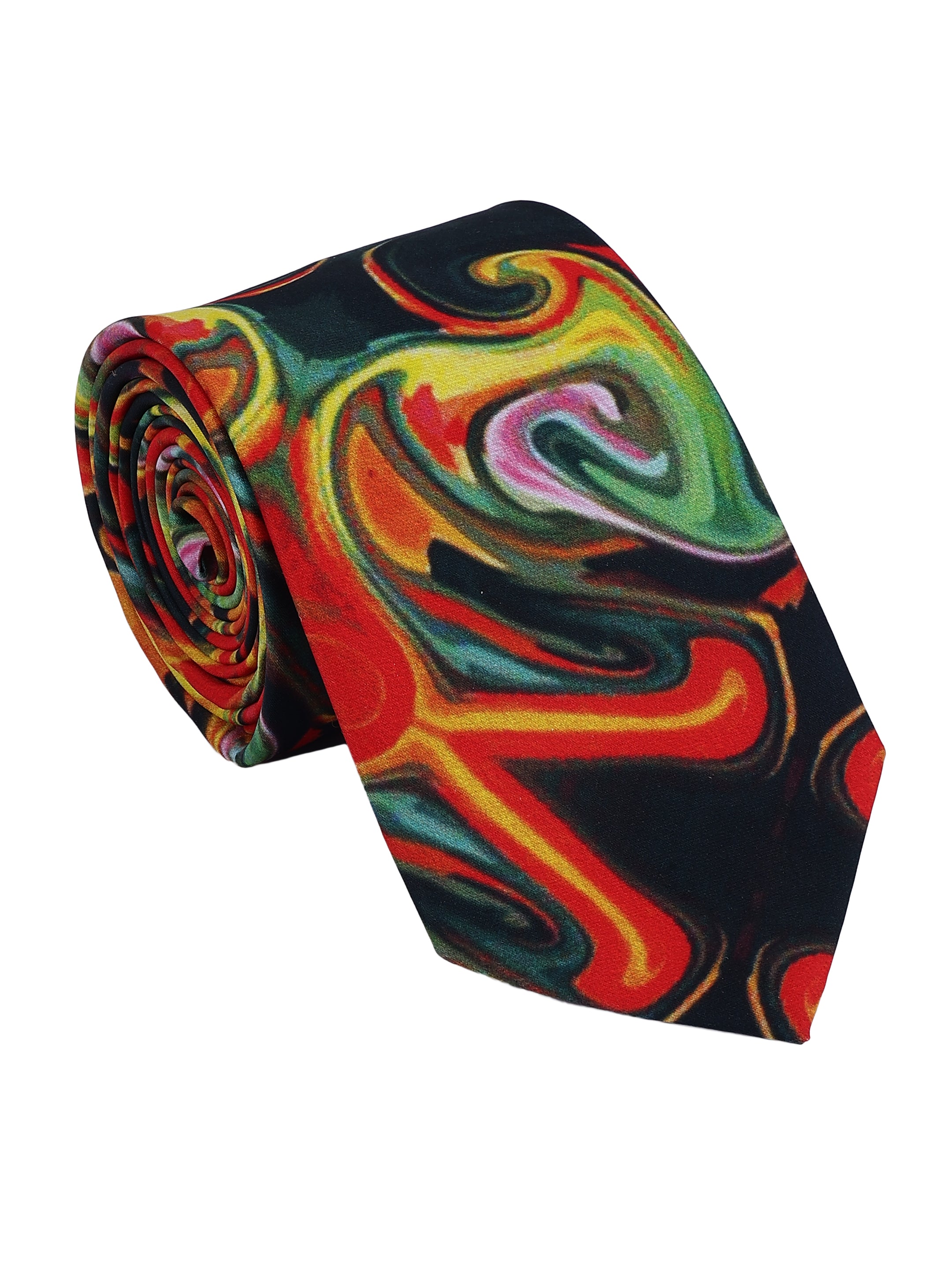 Multicolor Abstract Printed Necktie for Men