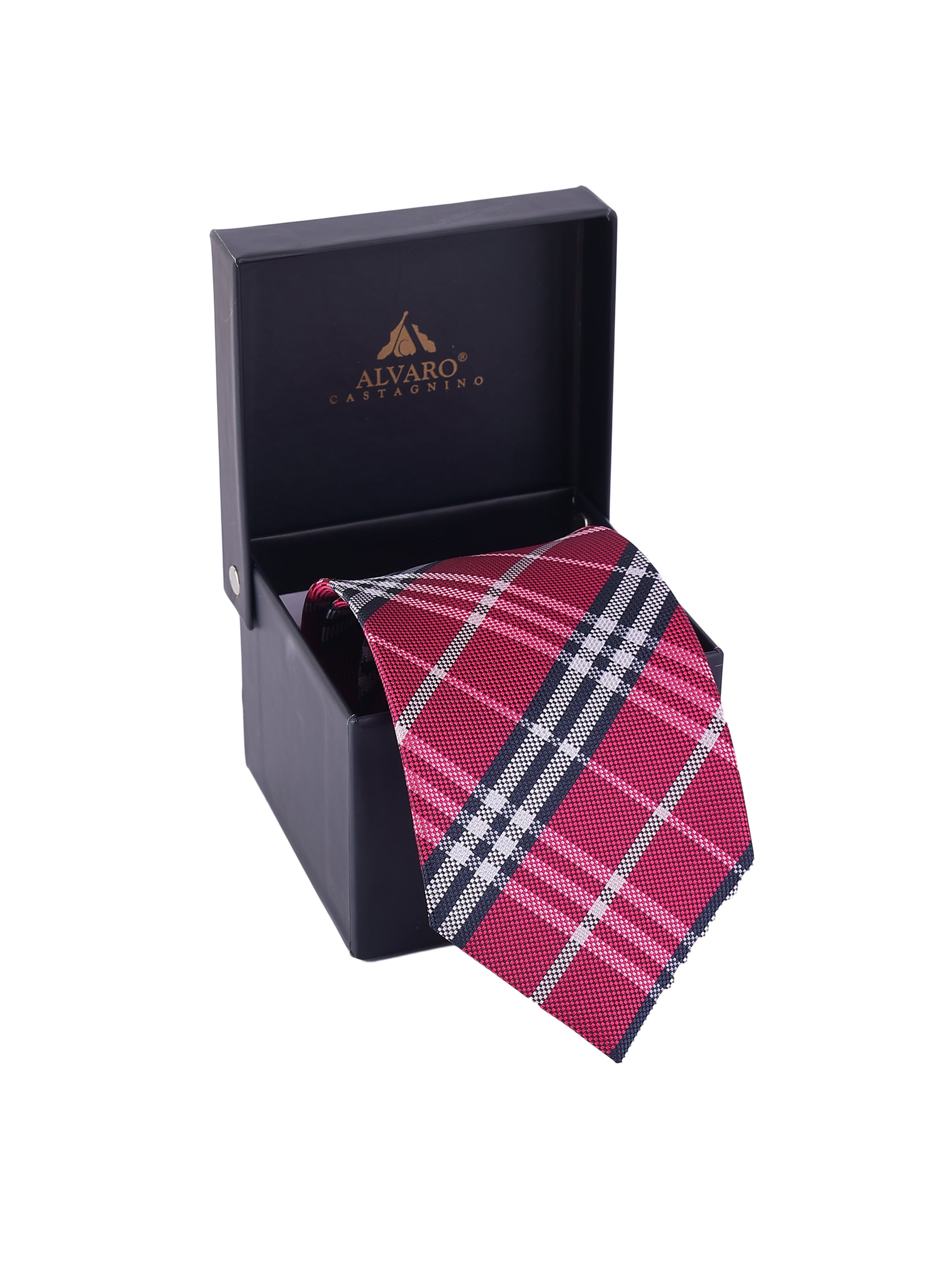 Pink Check Heritage Plaid Necktie