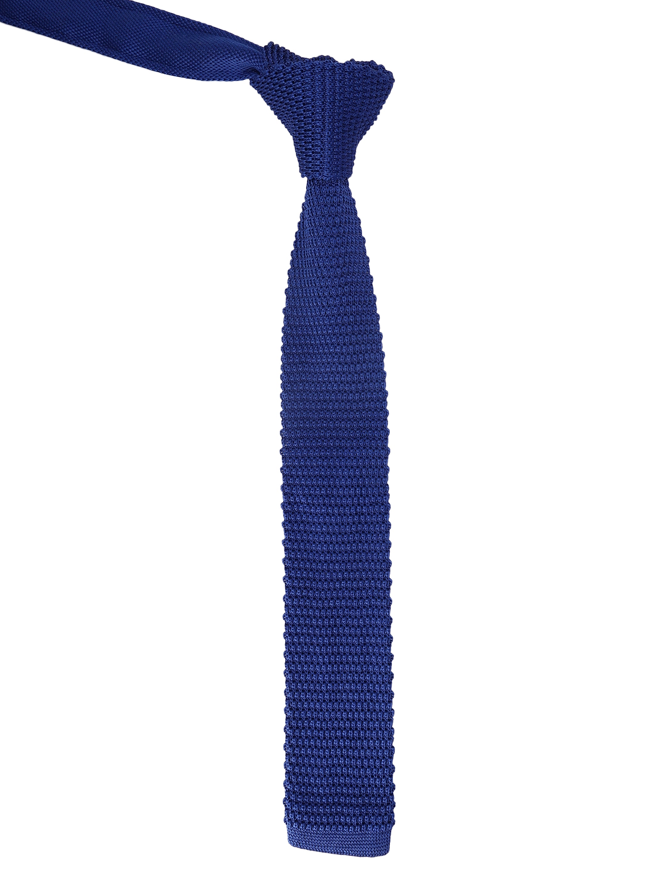 Solid Royal Blue Knitted Necktie