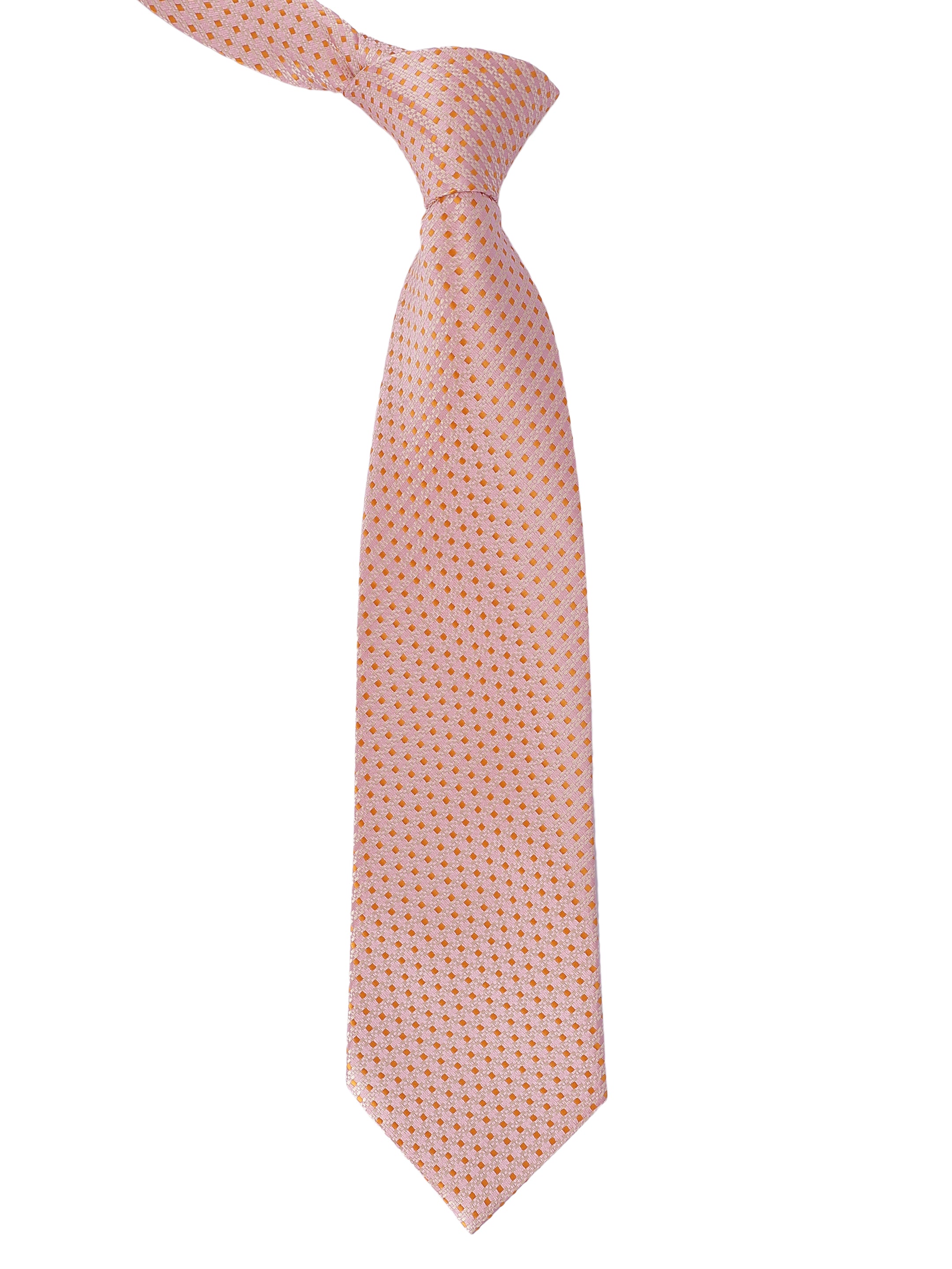 Peach Geometric Necktie