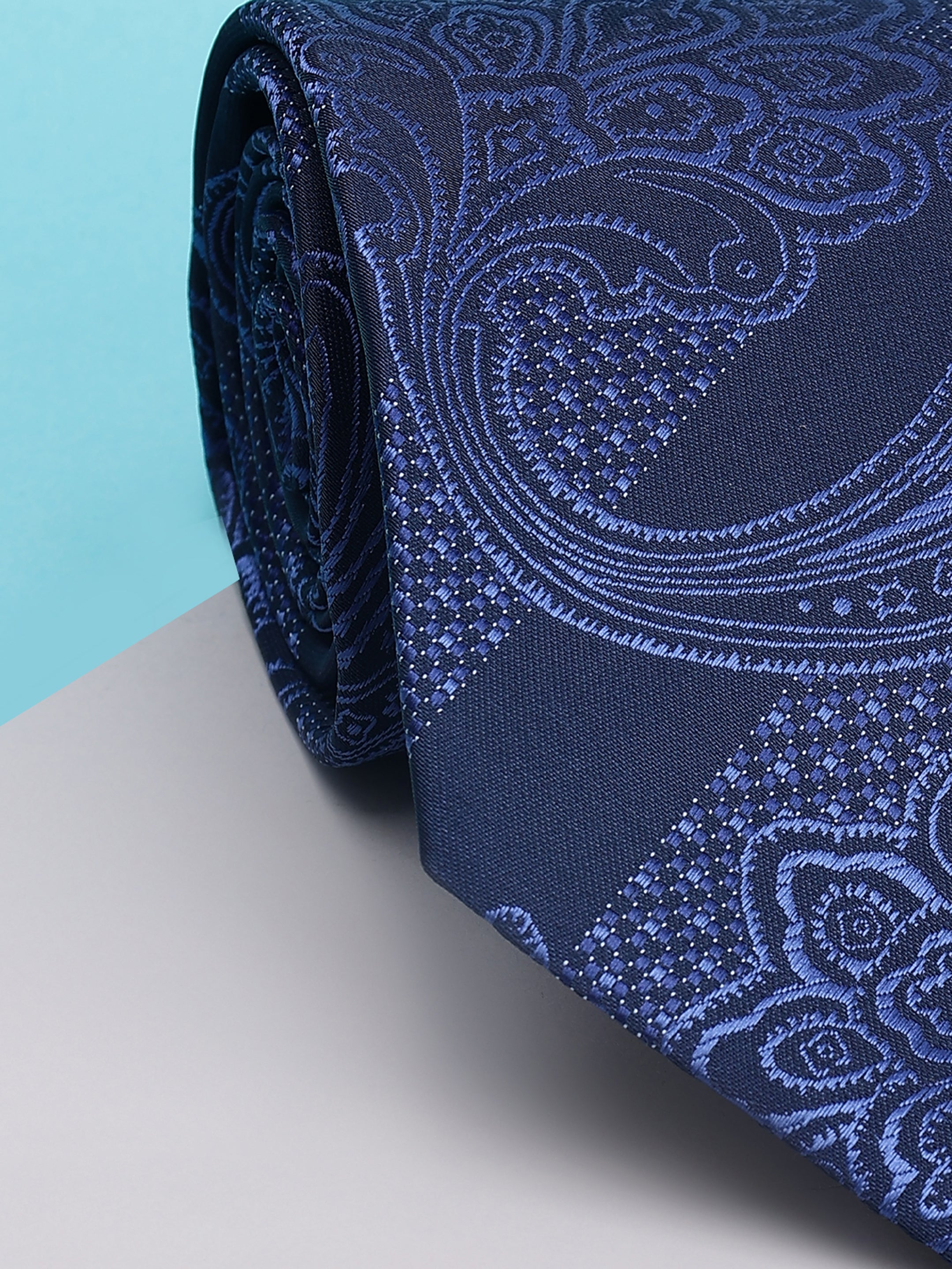 Midnight Blue Paisley Necktie