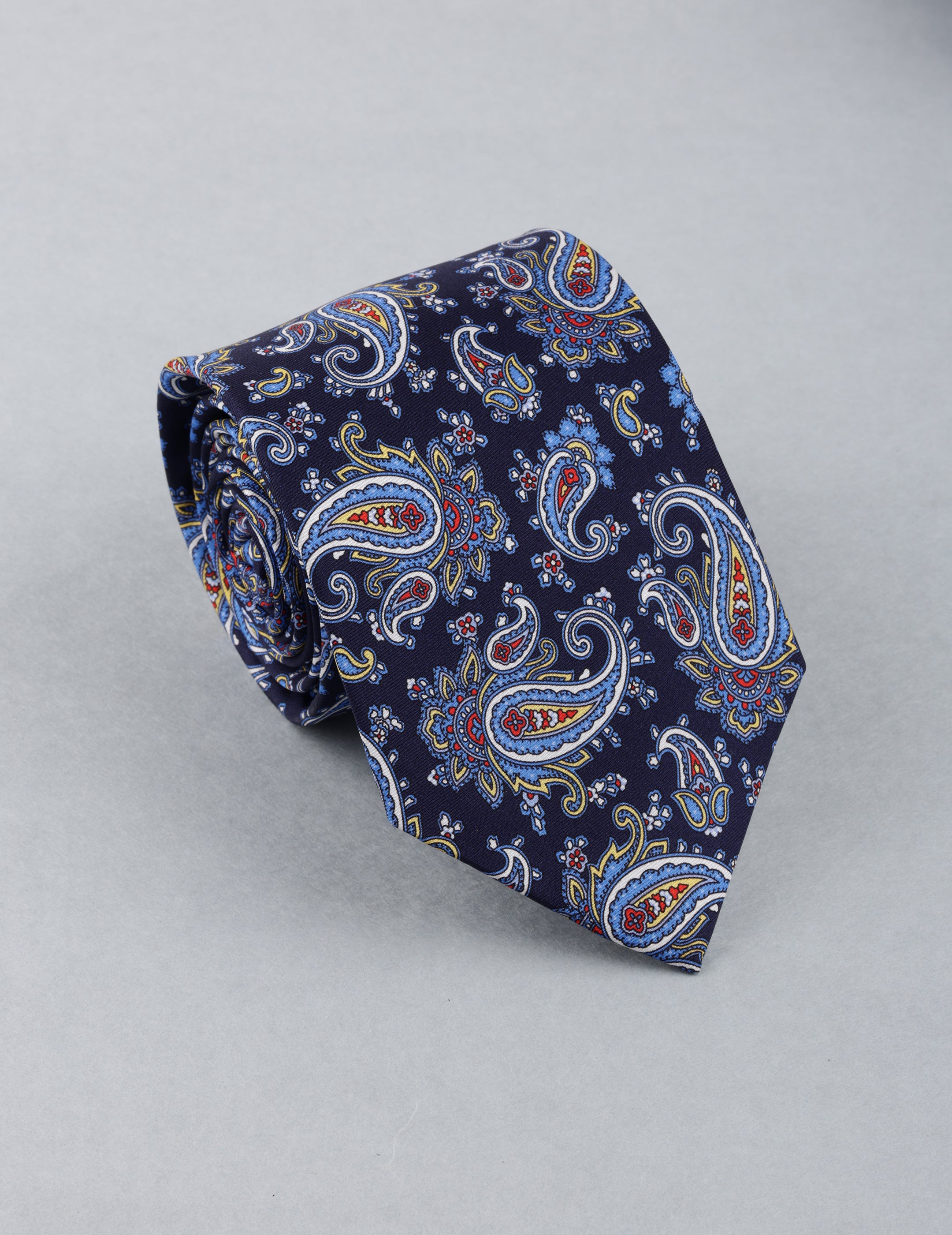 Navy Blue Paisley Necktie