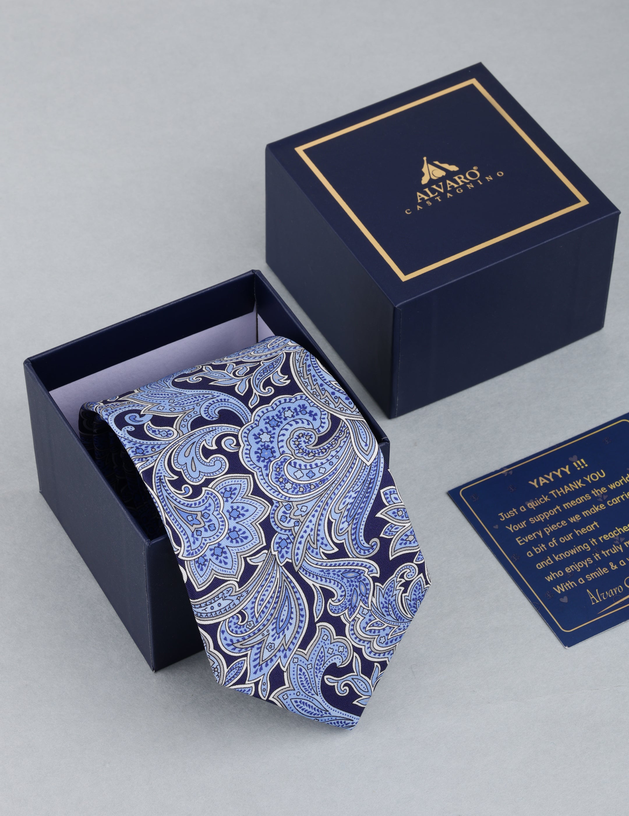 Blue Paisley Necktie