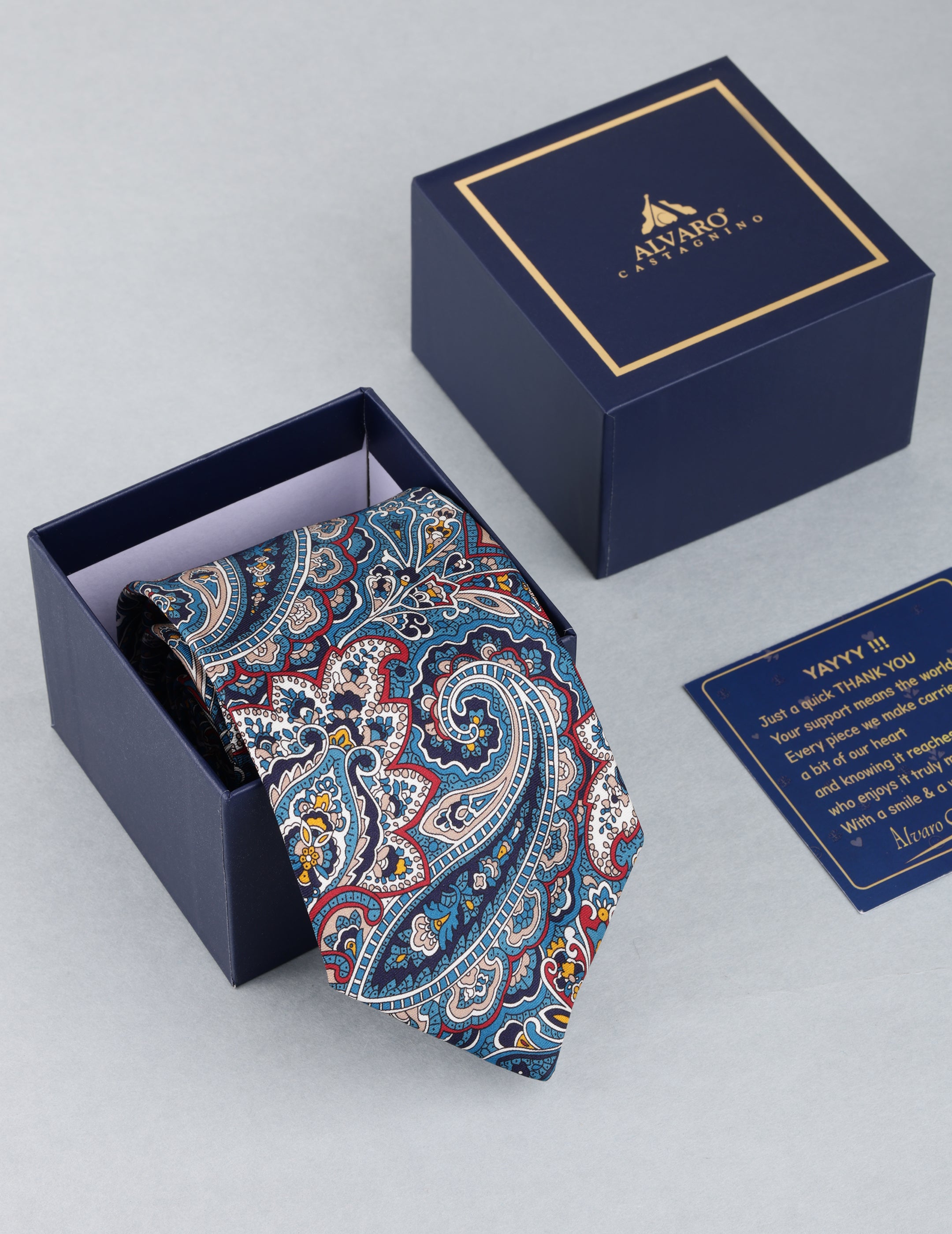 Blue Paisley Necktie