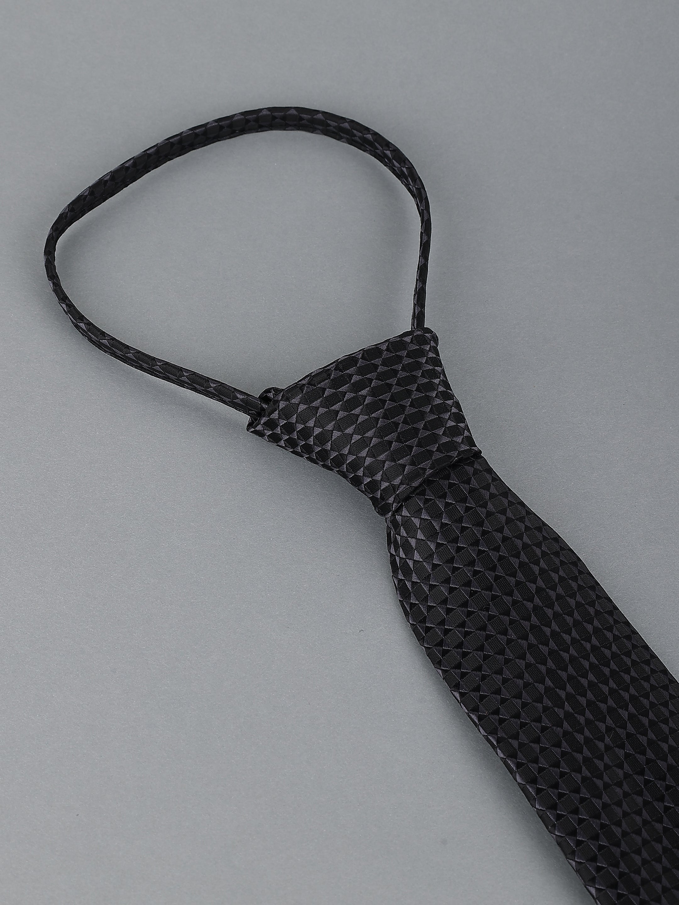 Classic Black Textured Tie