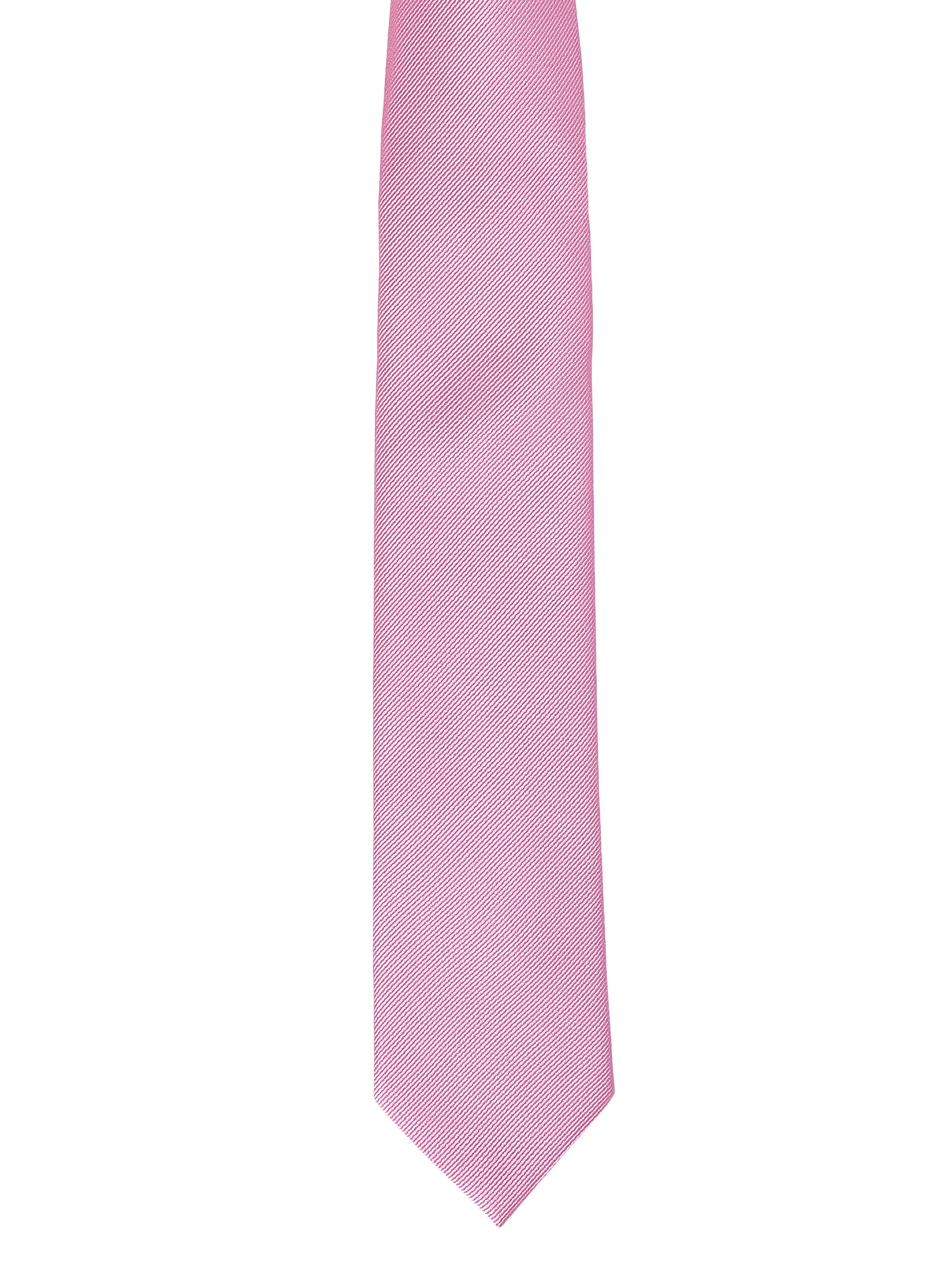 Solid Pink Twill Tie