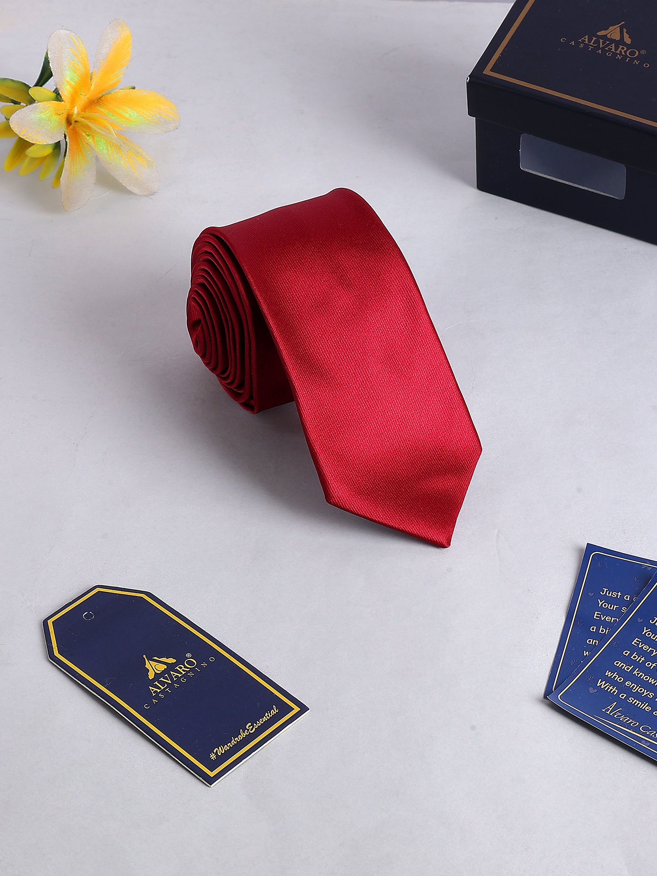 Maroon Solid Necktie