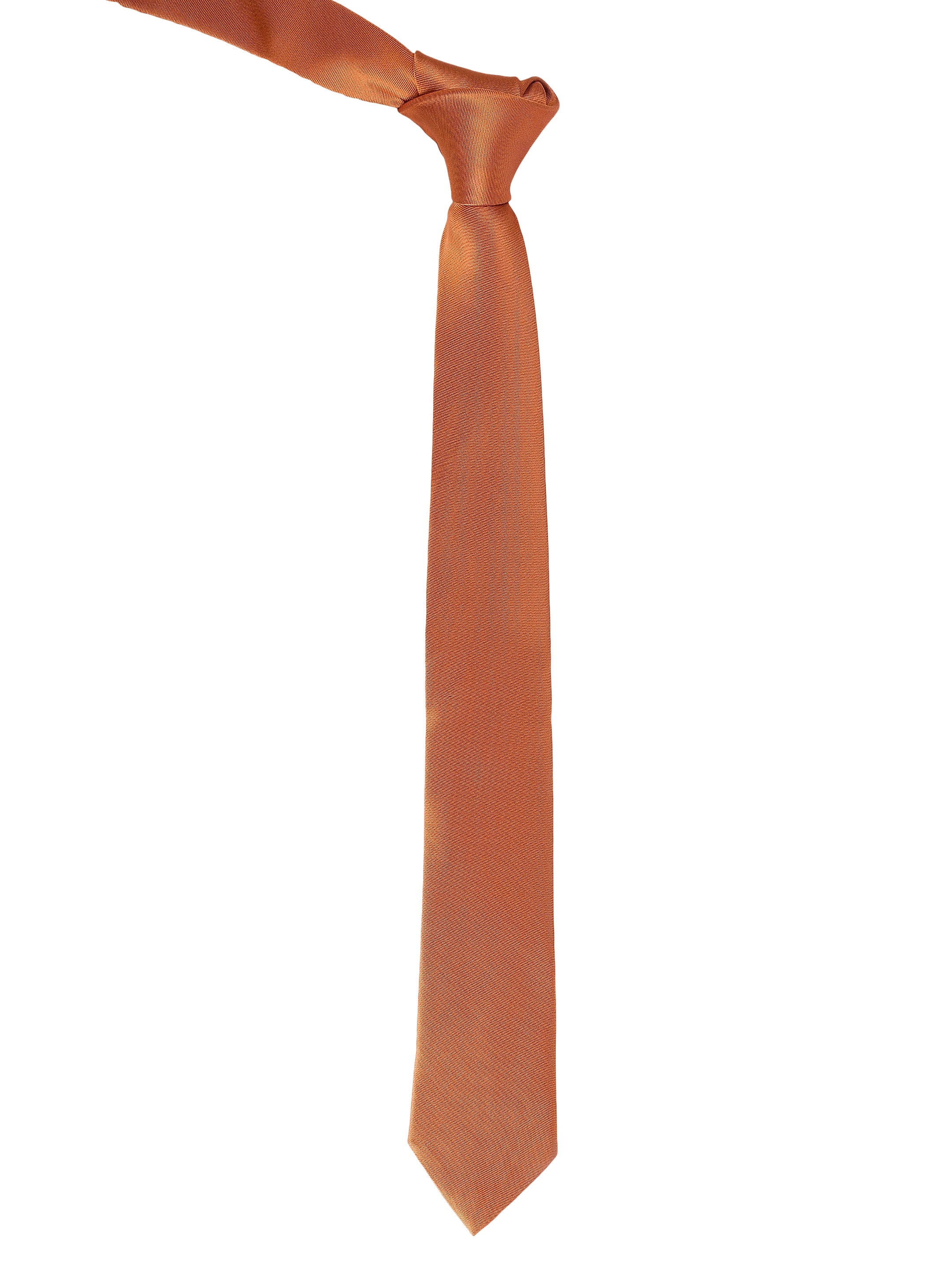 Orange Solid Necktie