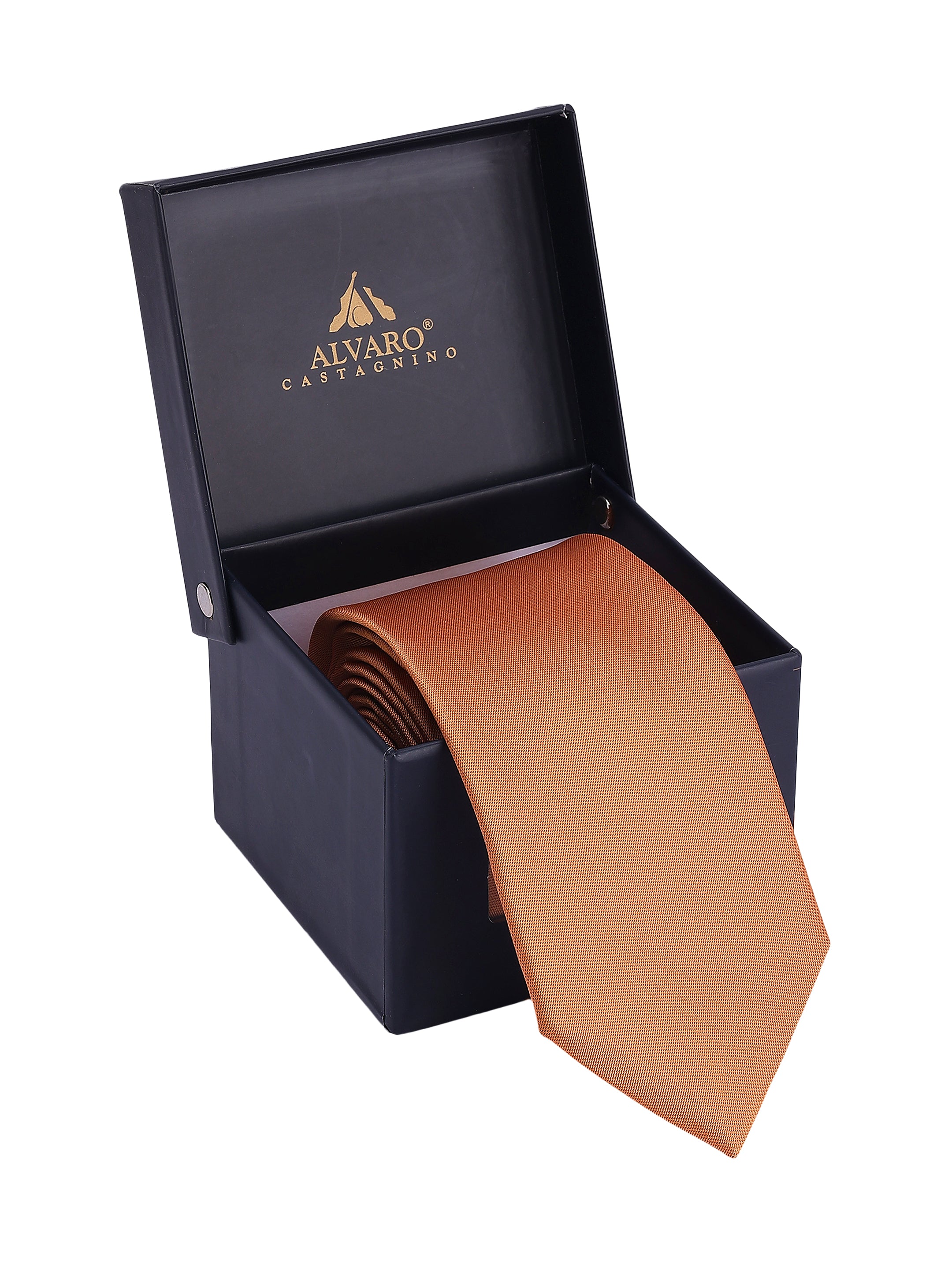 Orange Solid Necktie
