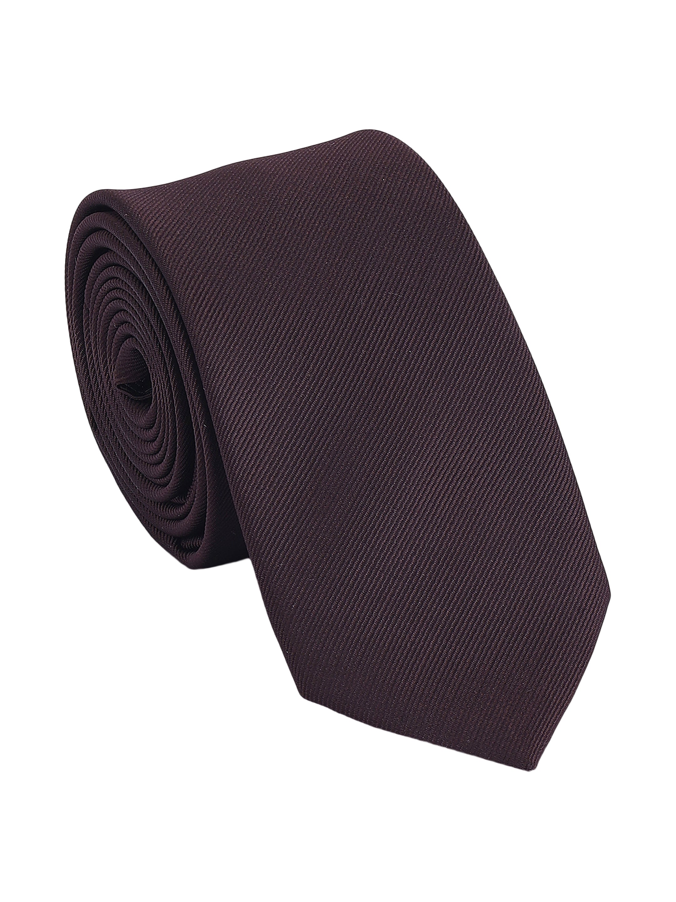 Solid Brown Necktie
