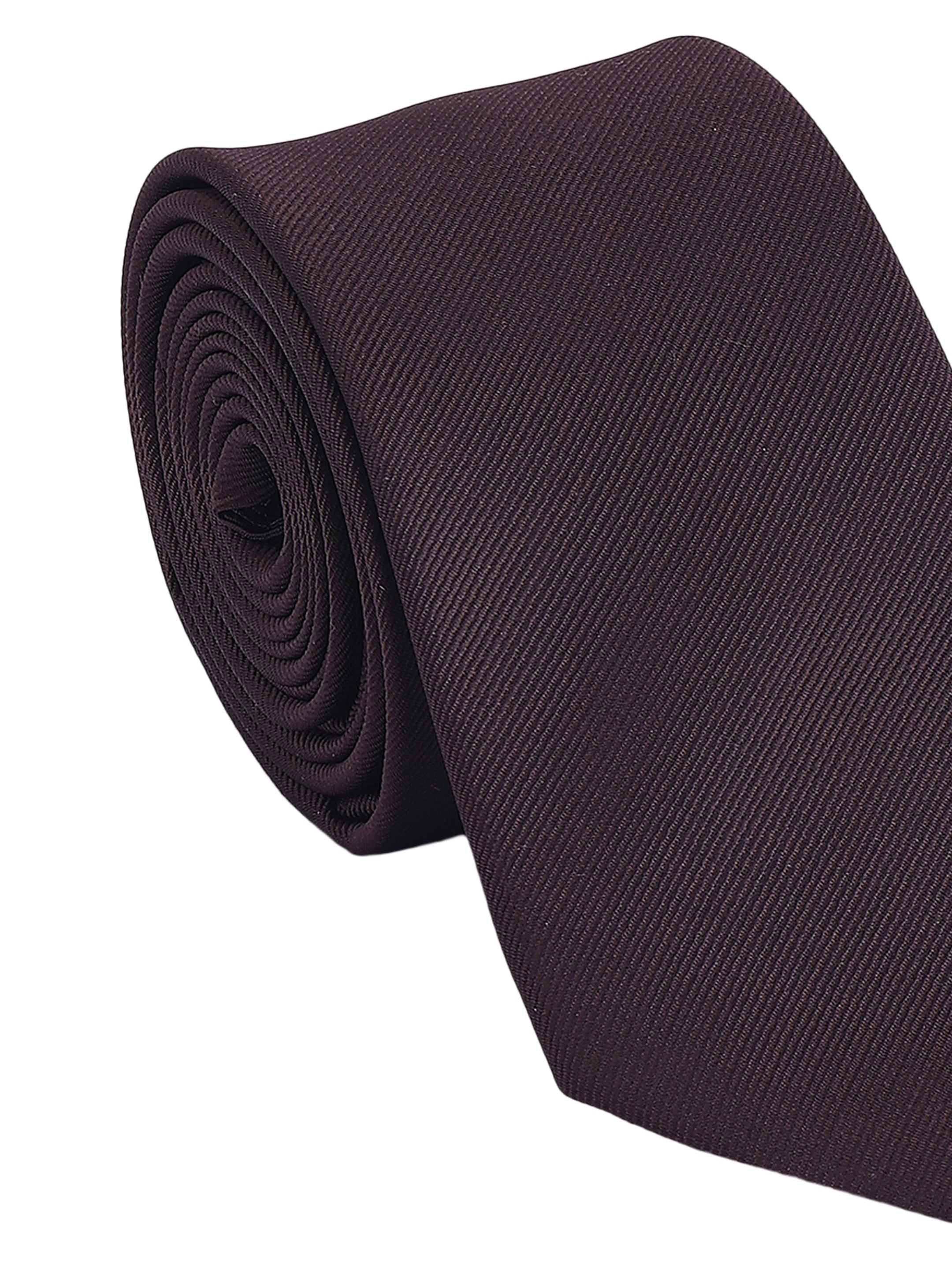 Brown Solid Necktie