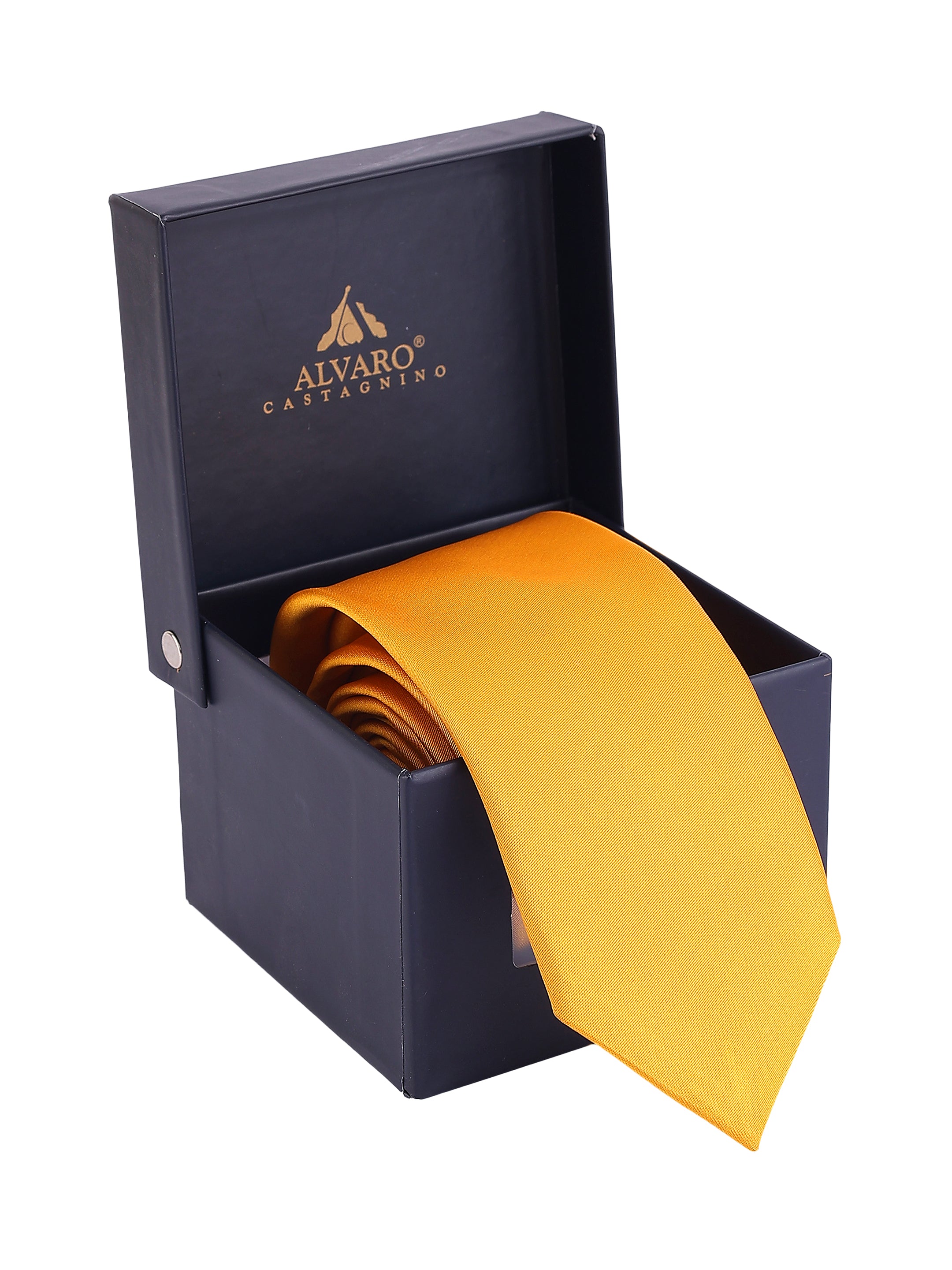 Yellow Solid Necktie