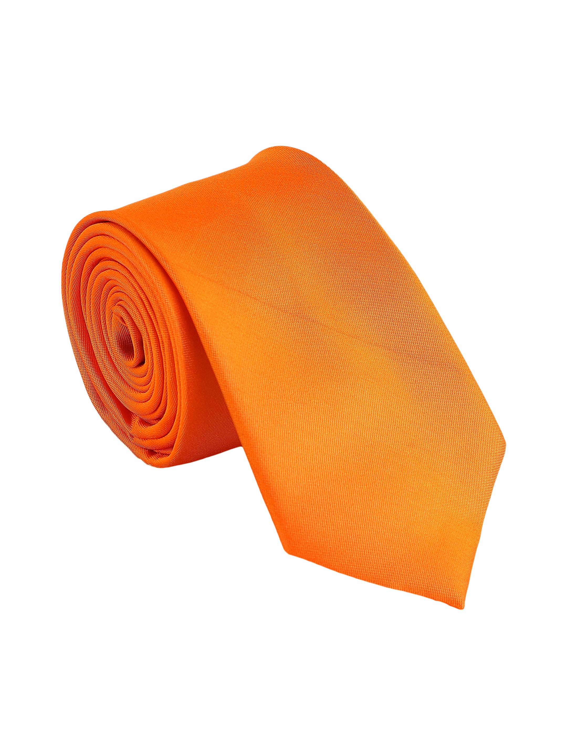 Men's Solid Orange Necktie
