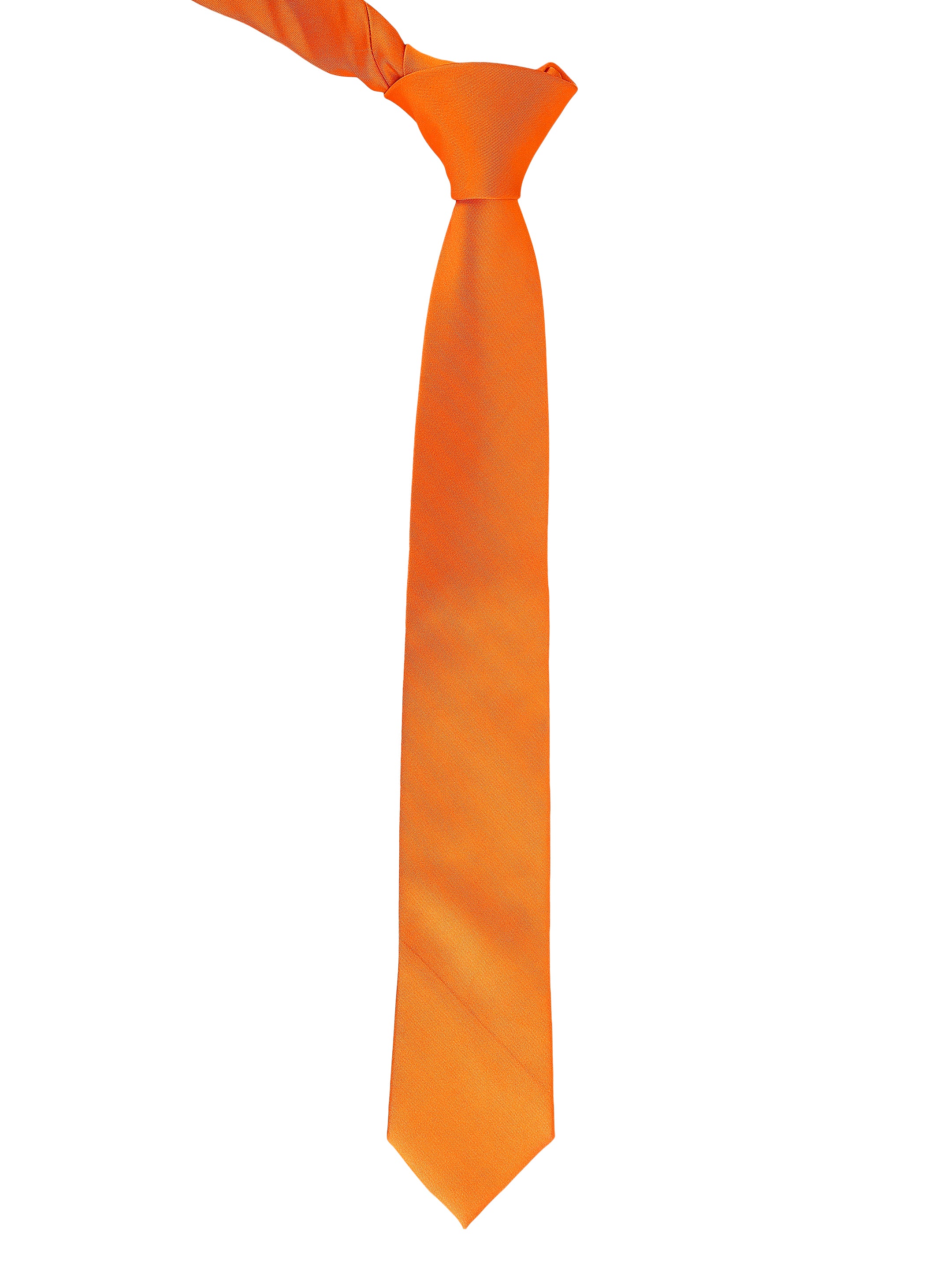 Orange Solid Necktie