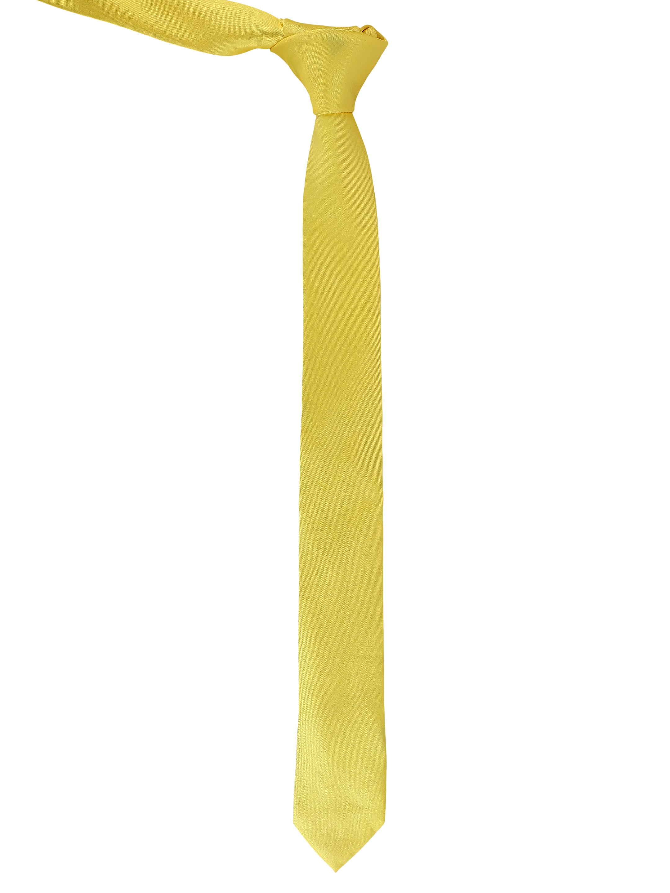 Men's Solid Yellow Necktie