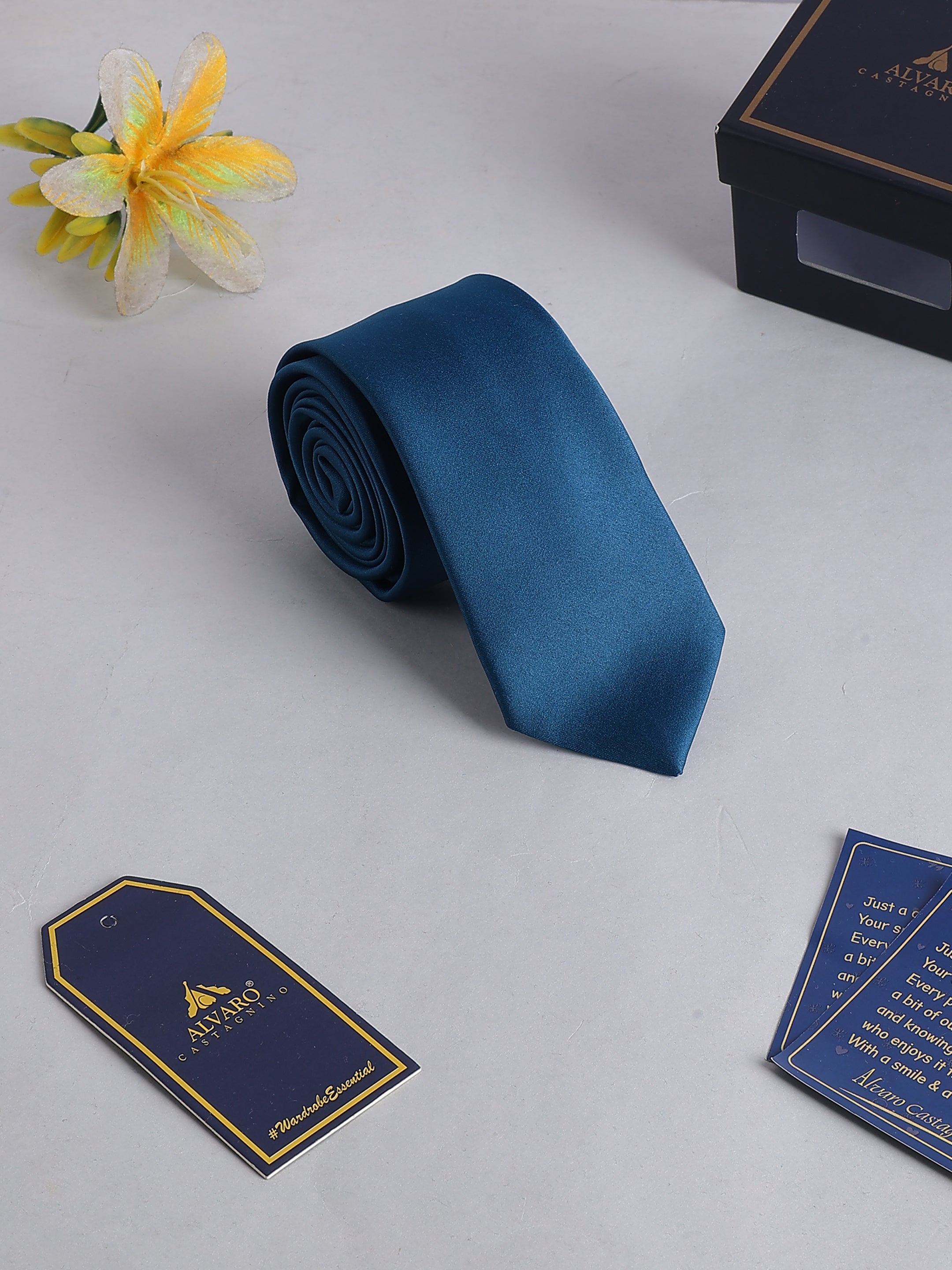 Solid Navy Blue Necktie