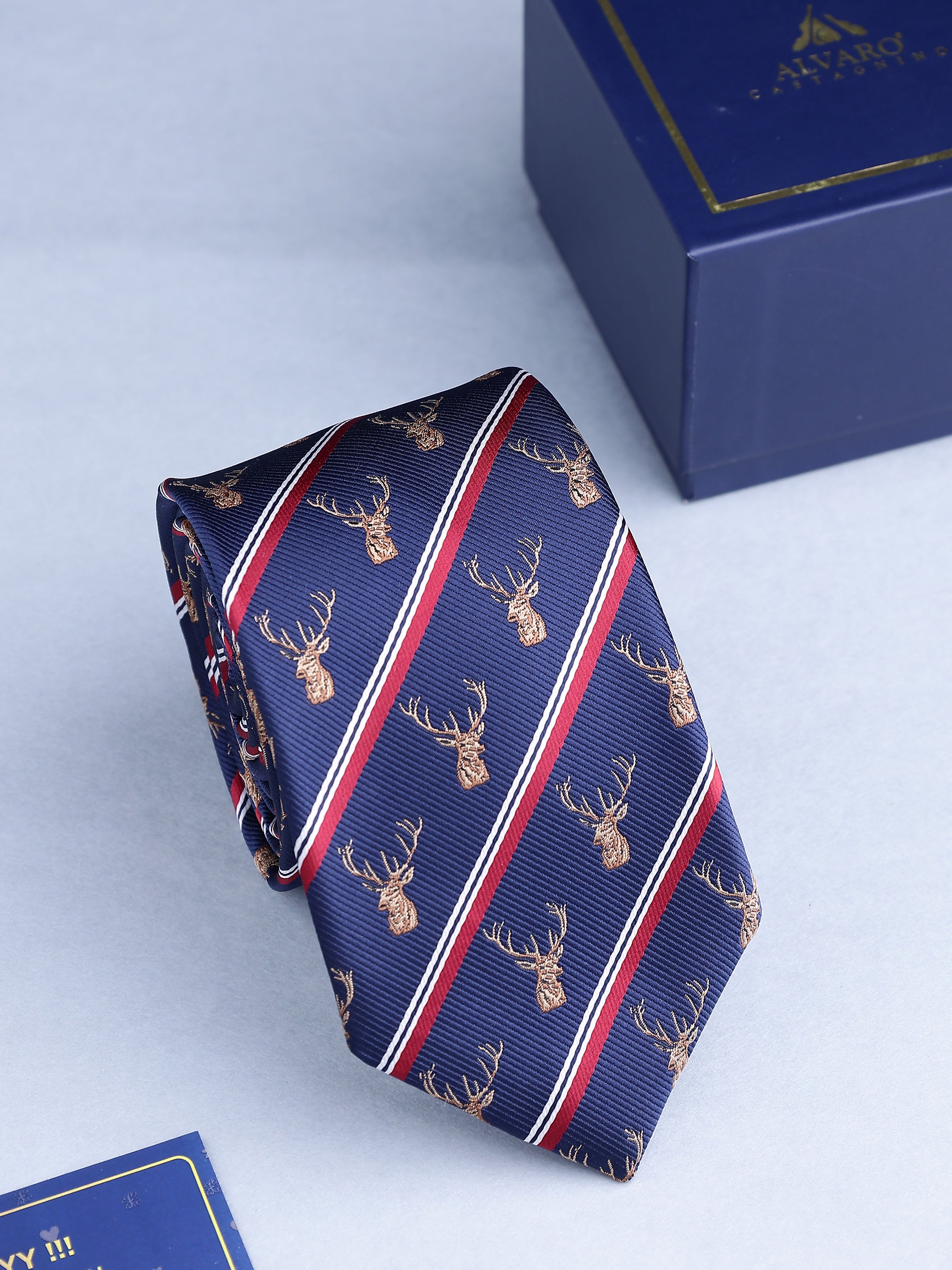 Regal Stag Stripe Necktie