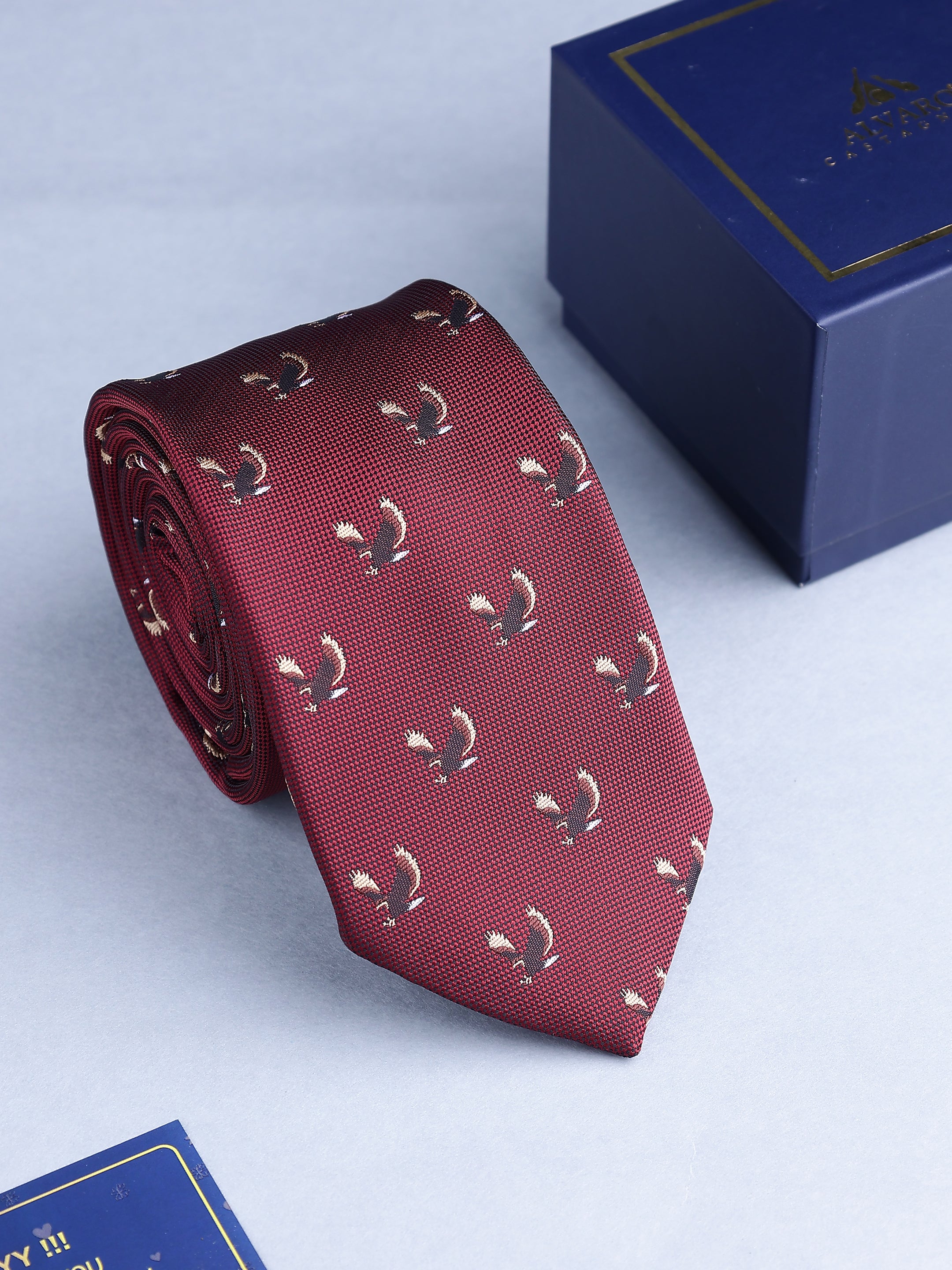 Fox Motif Necktie