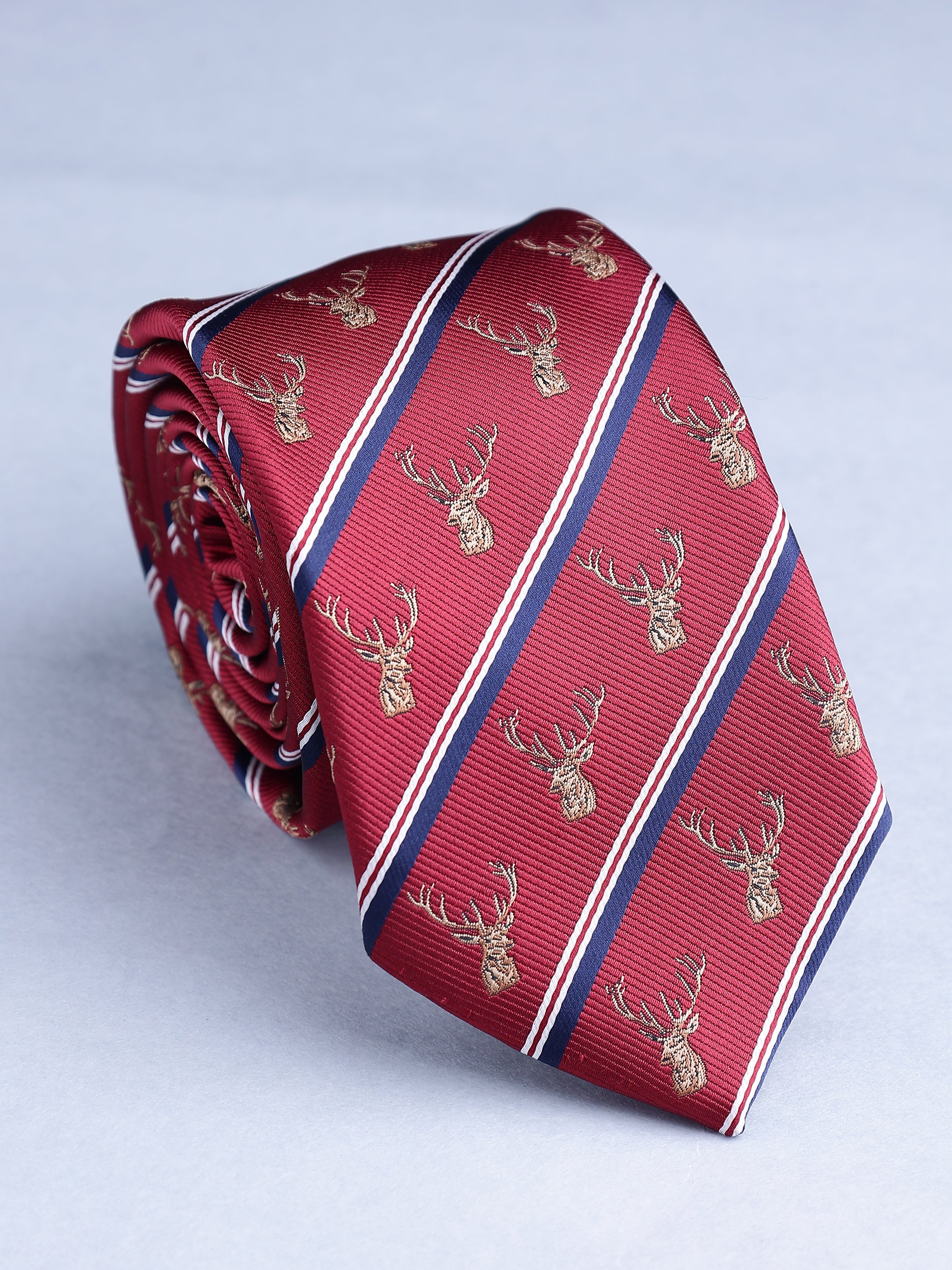 Regal Stag Stripe Necktie