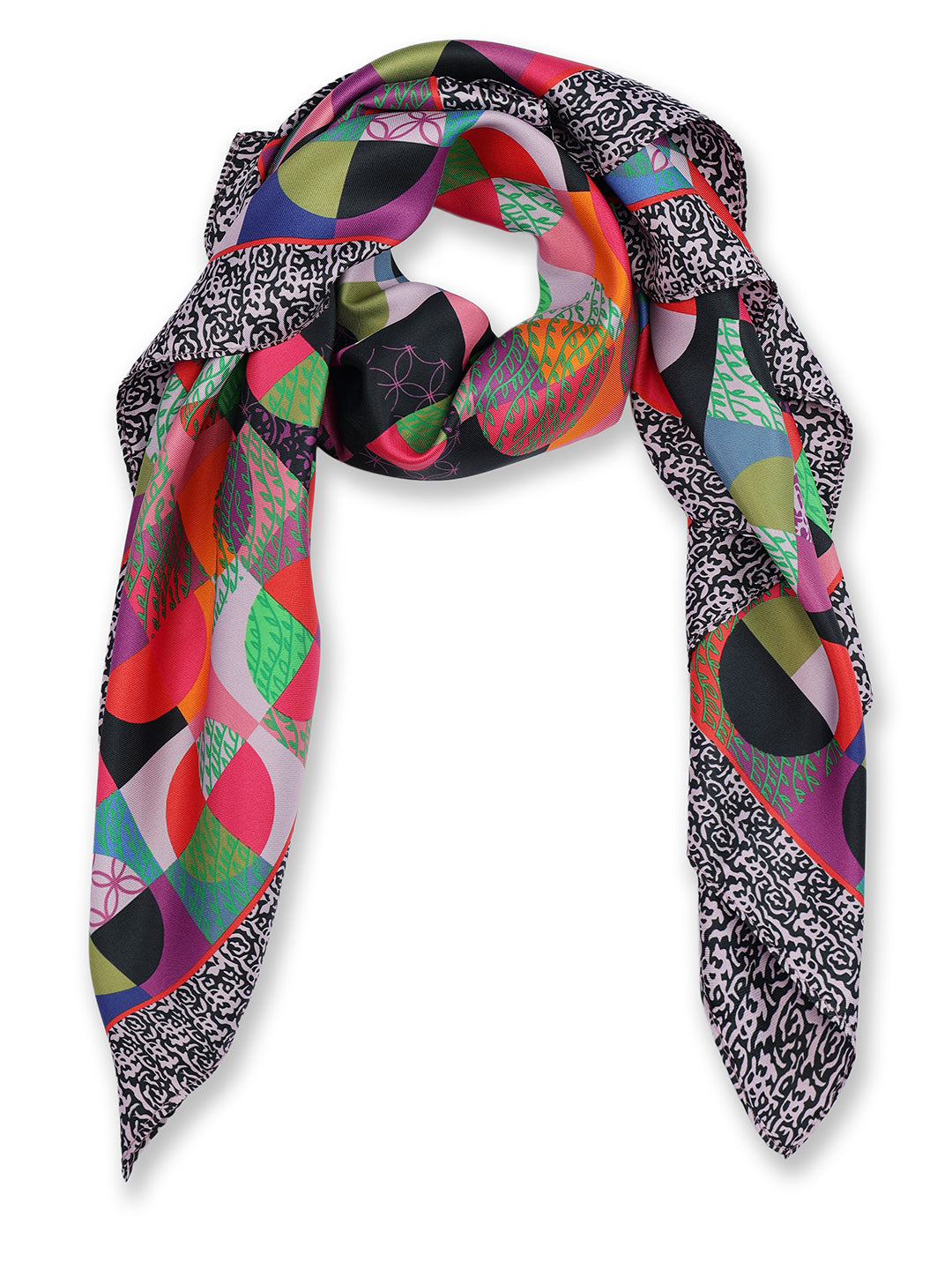 Geometric Fusion pattern Scarf