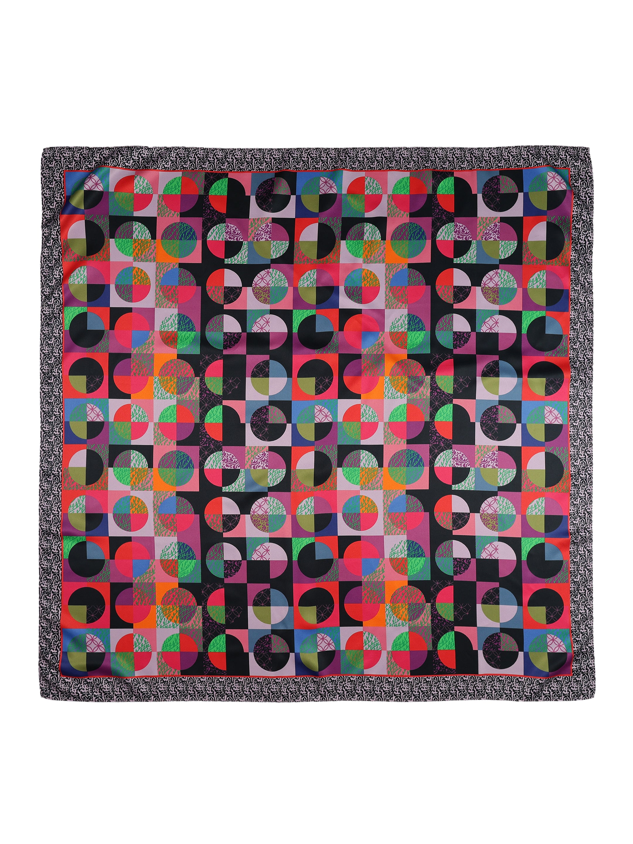Geometric Fusion pattern Scarf
