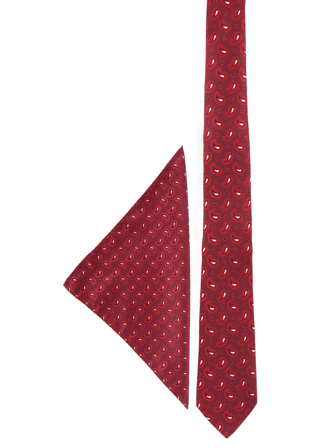 Maroon Paisley Patterned Accessory Gift Set