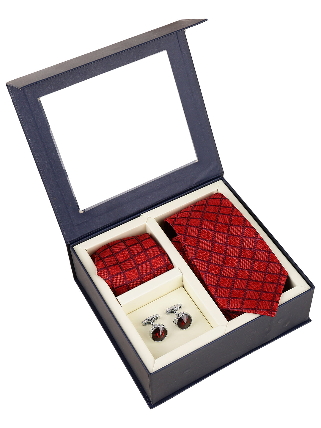Red Checkered Patterned Accessory Gift Set