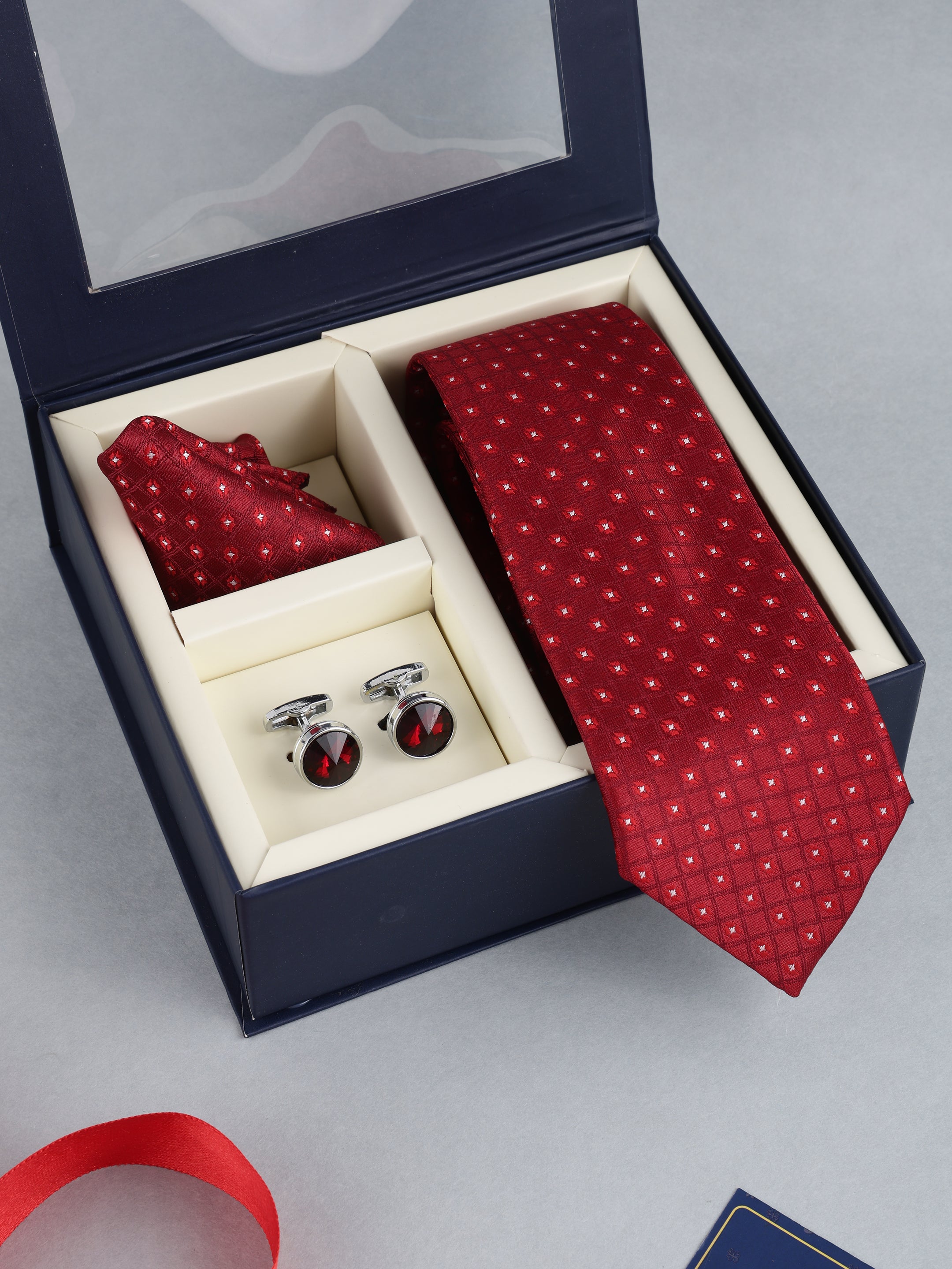 Maroon Classic Necktie Gift Set