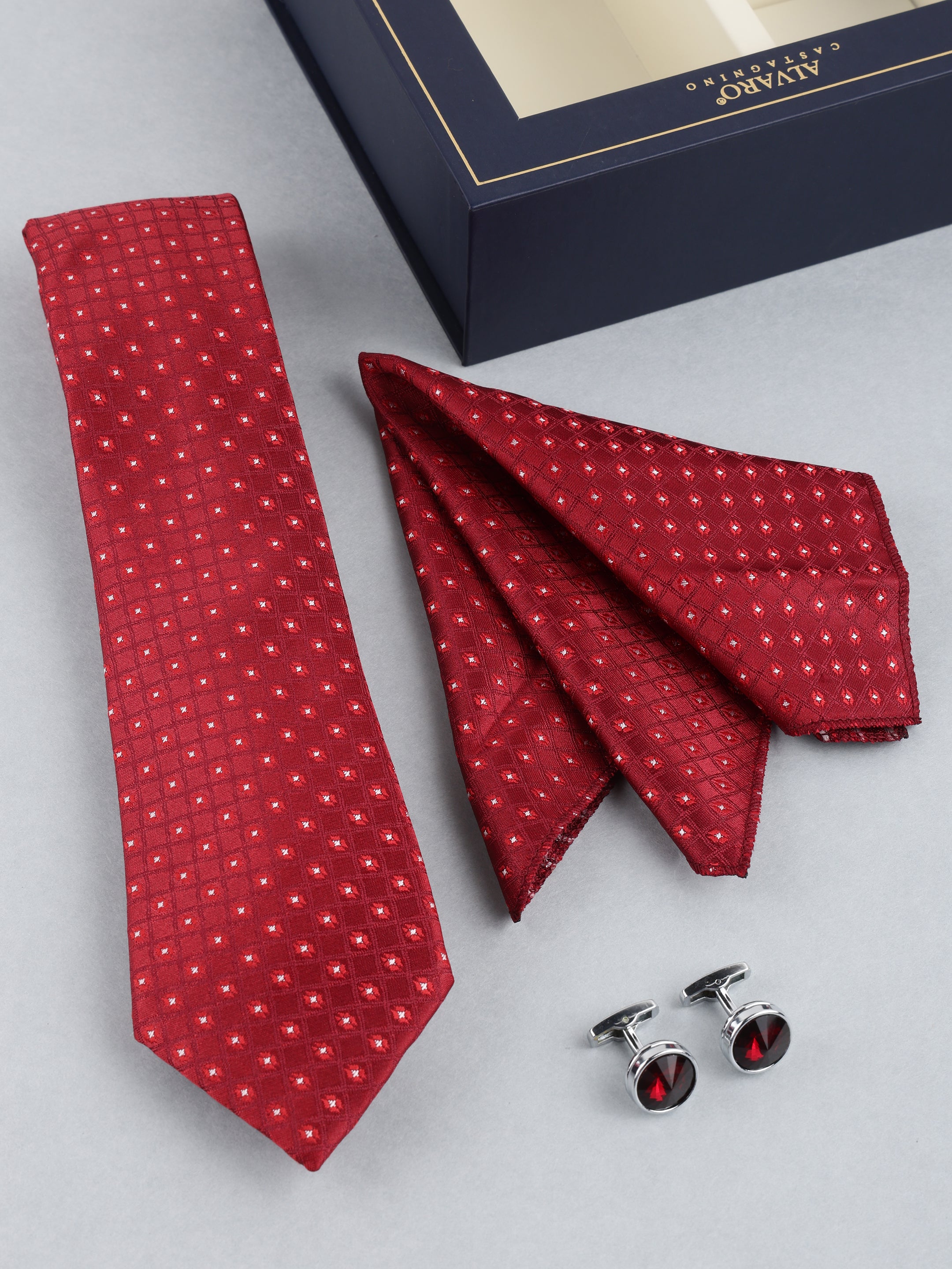 Maroon Classic Necktie Gift Set