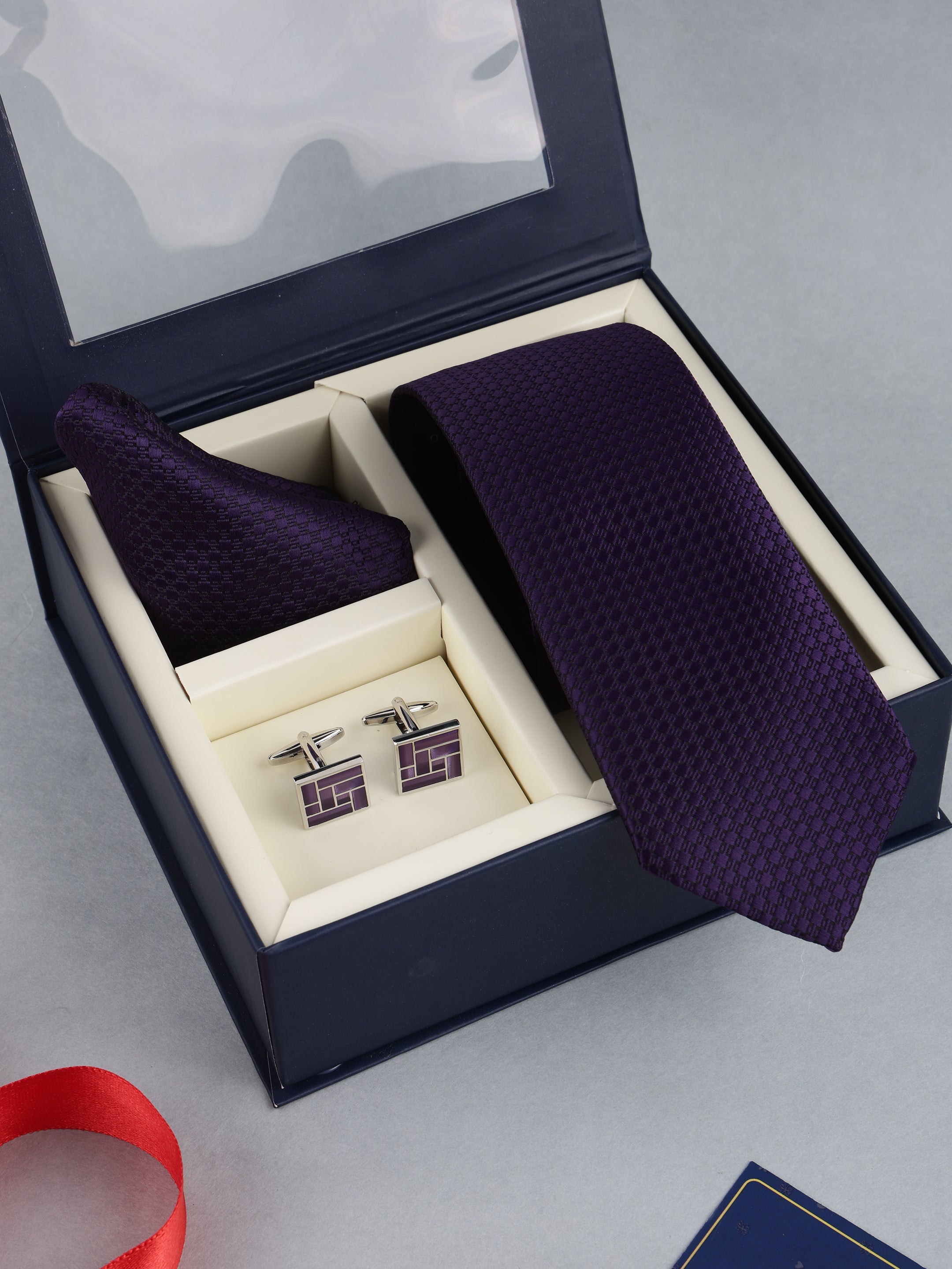 Purple Classic Necktie Gift Set