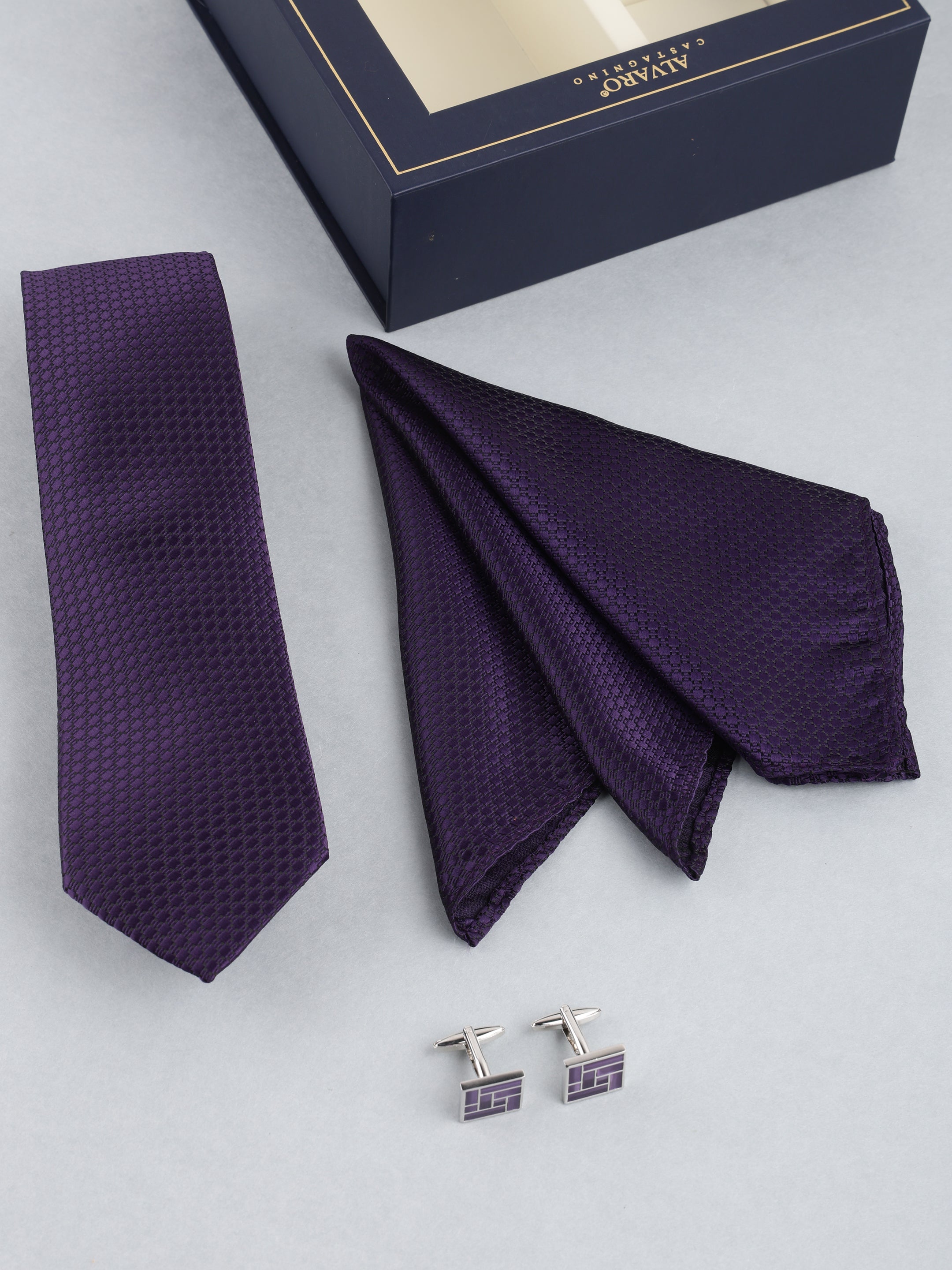 Purple Classic Necktie Gift Set