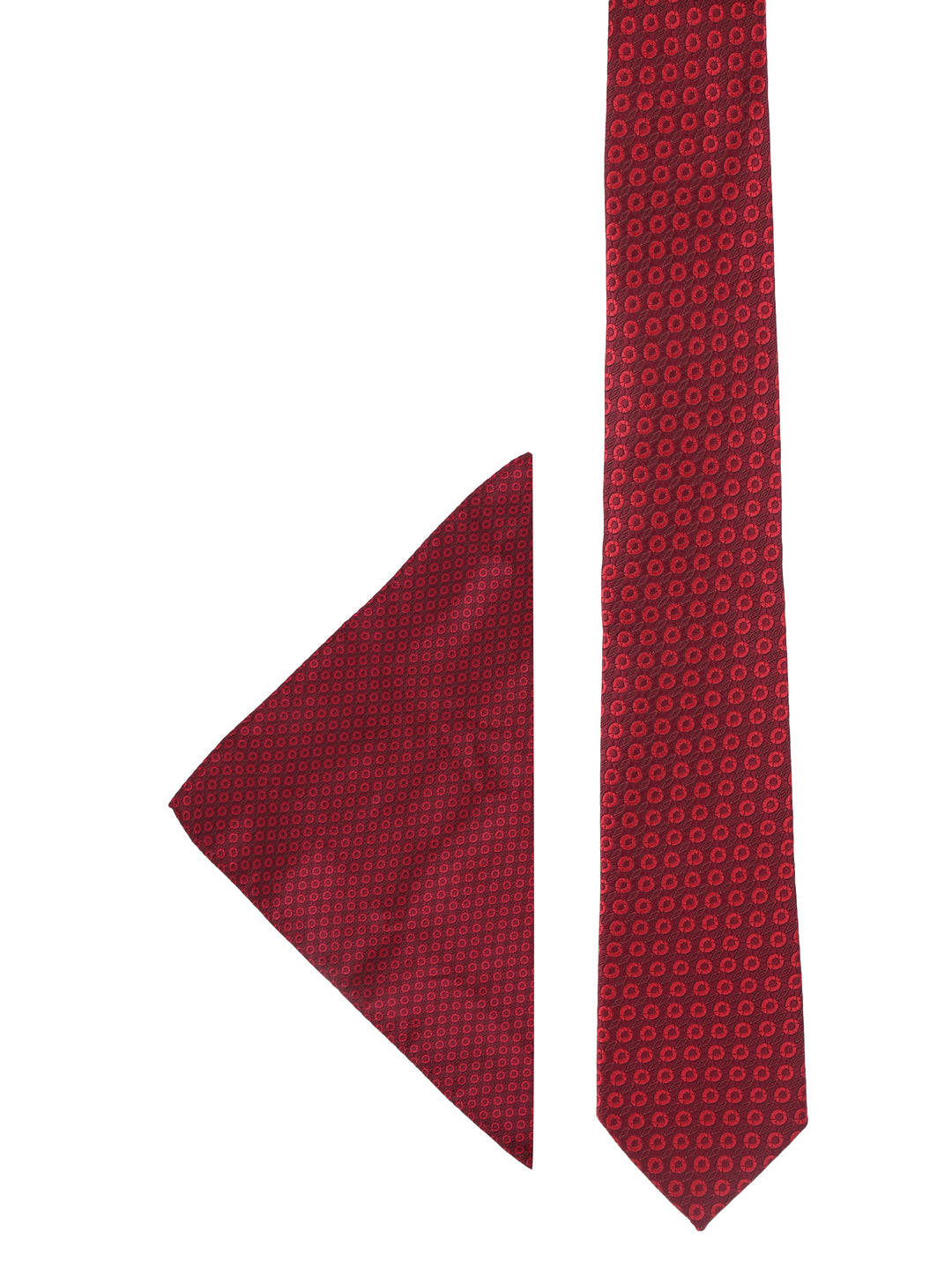 Red Geometric Circle Accessory Gift Set