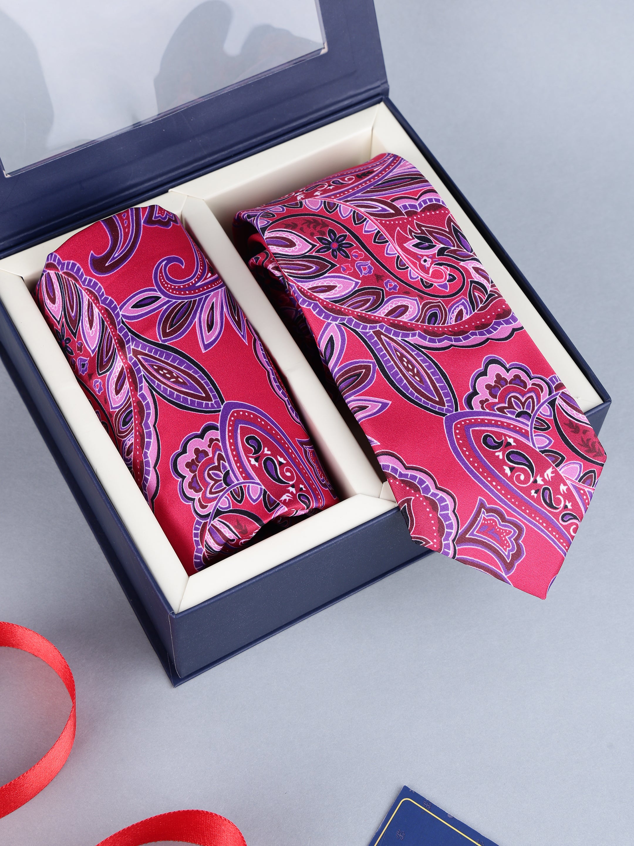 Heritage Paisley Tie & Pocket Square Gift Set