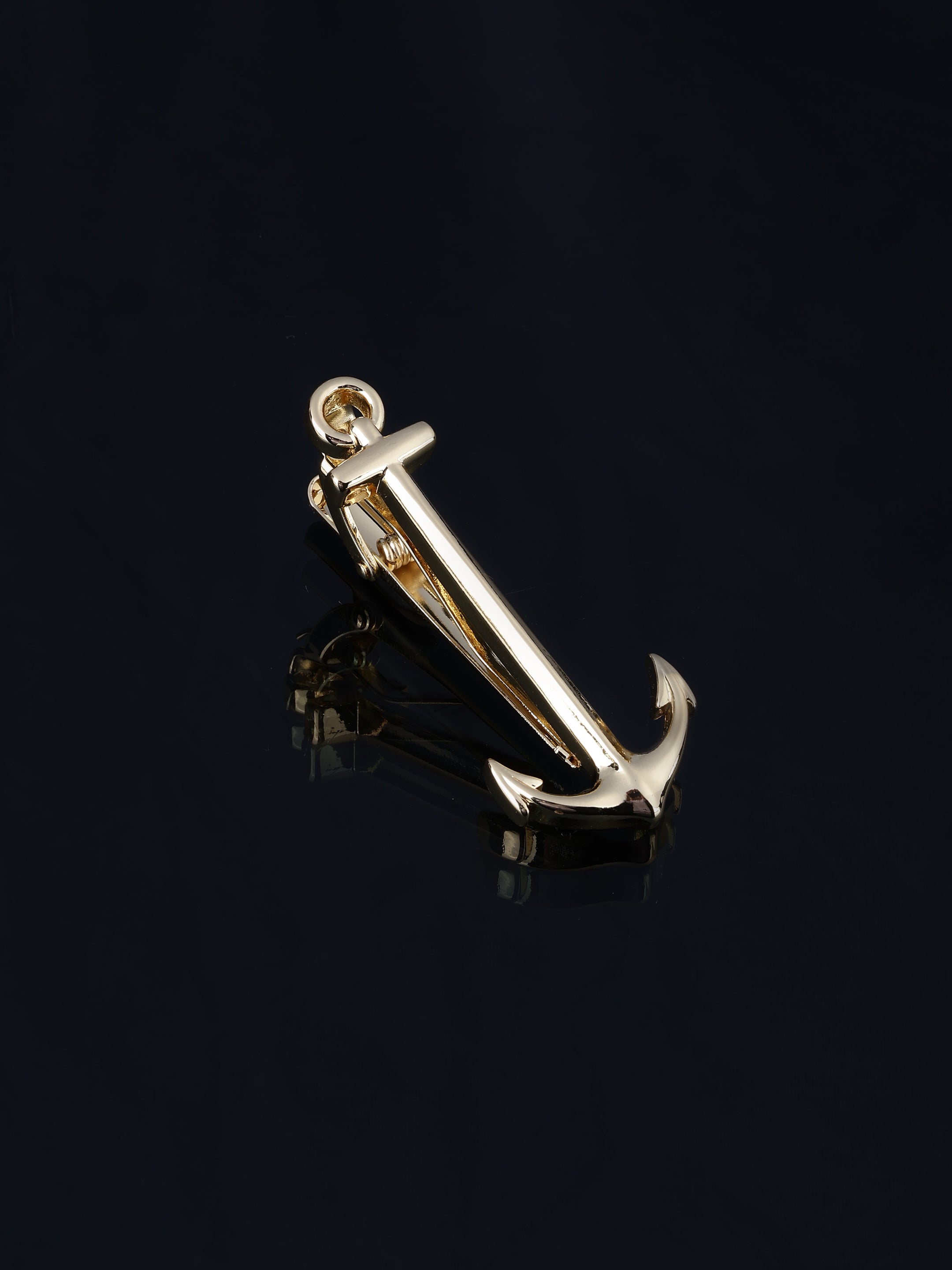 Gold Anchor Tie Pin
