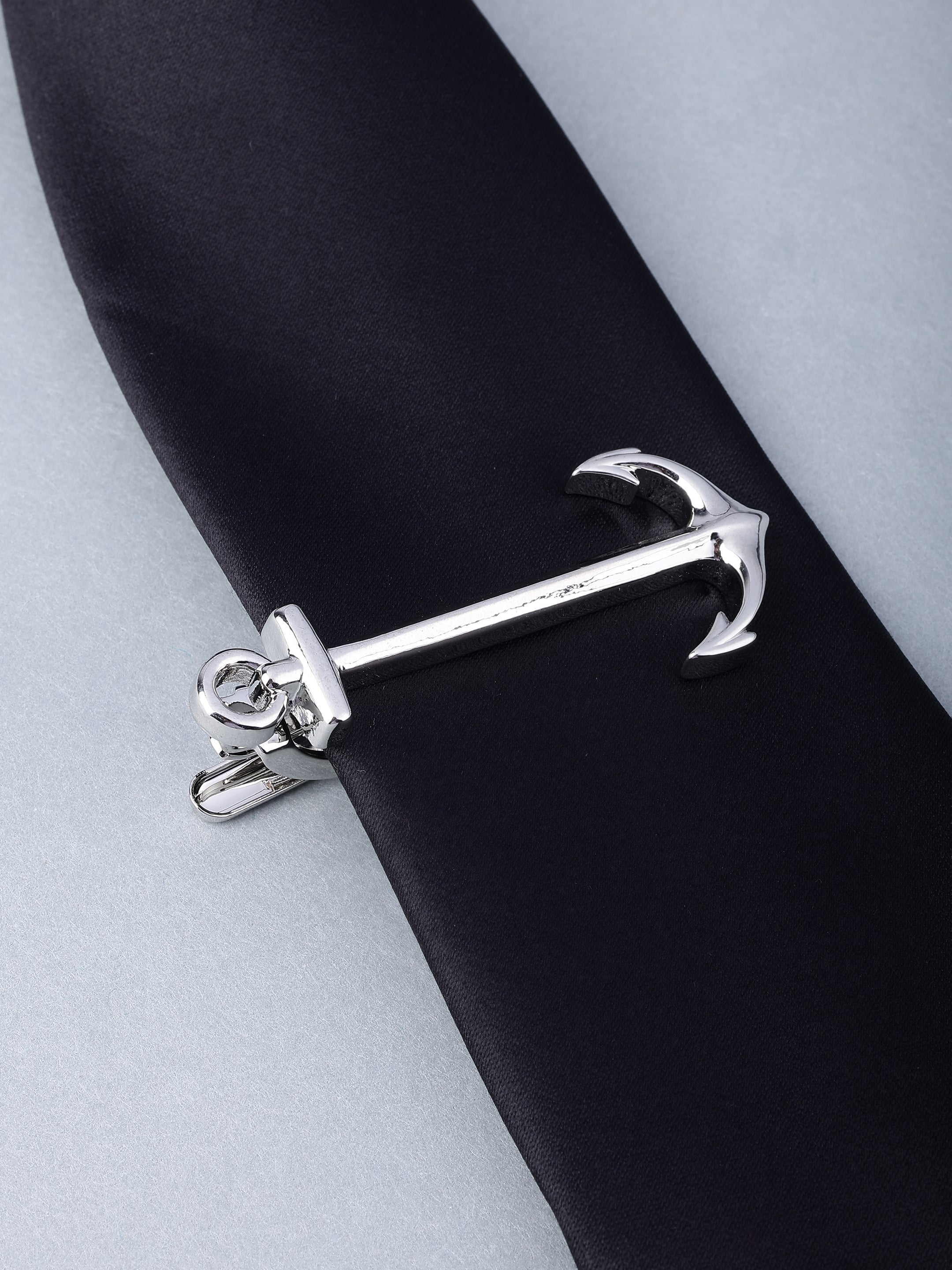 Silver Anchor Tie Pin