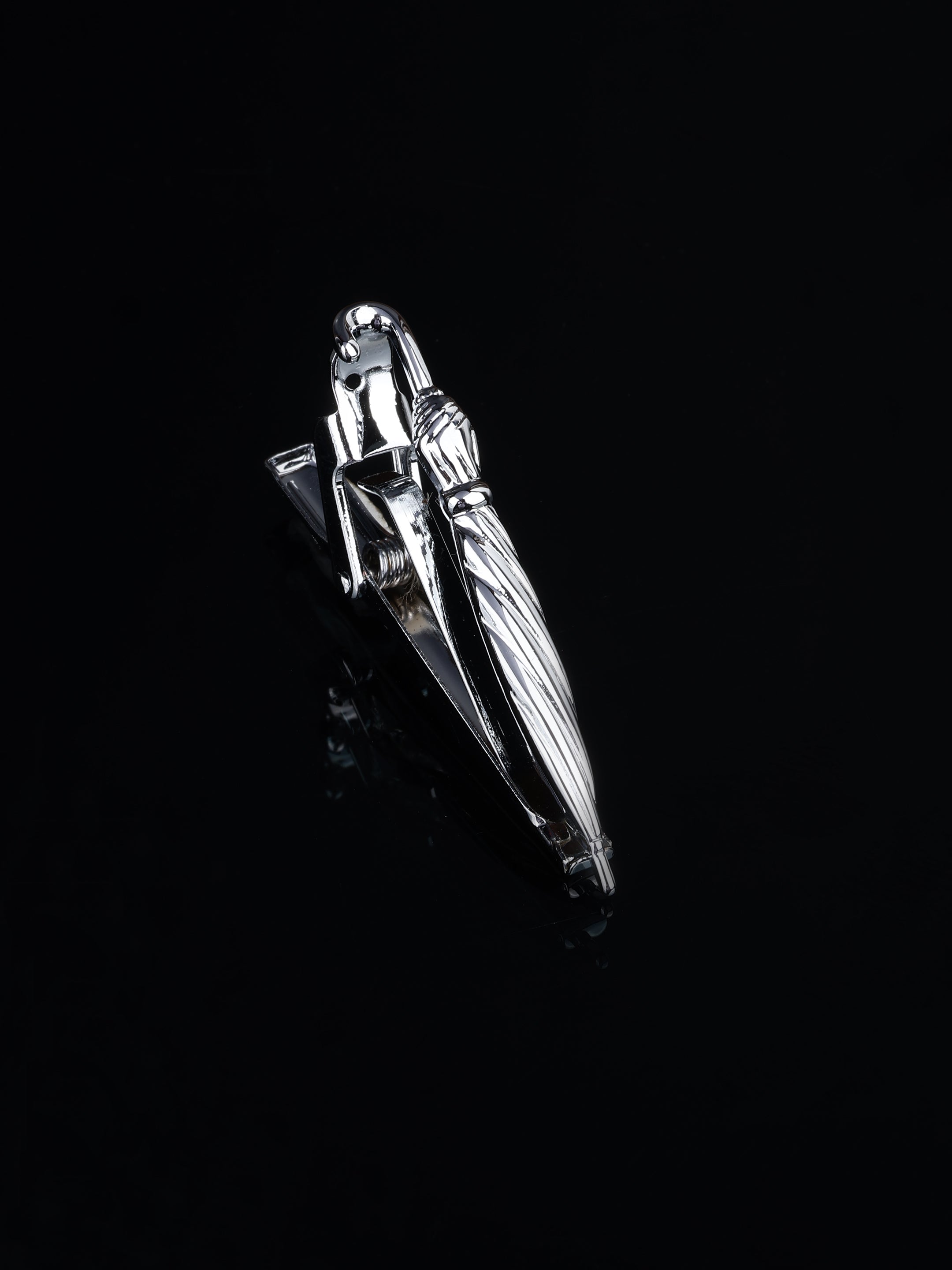 Silver Umbrella Tie Pin