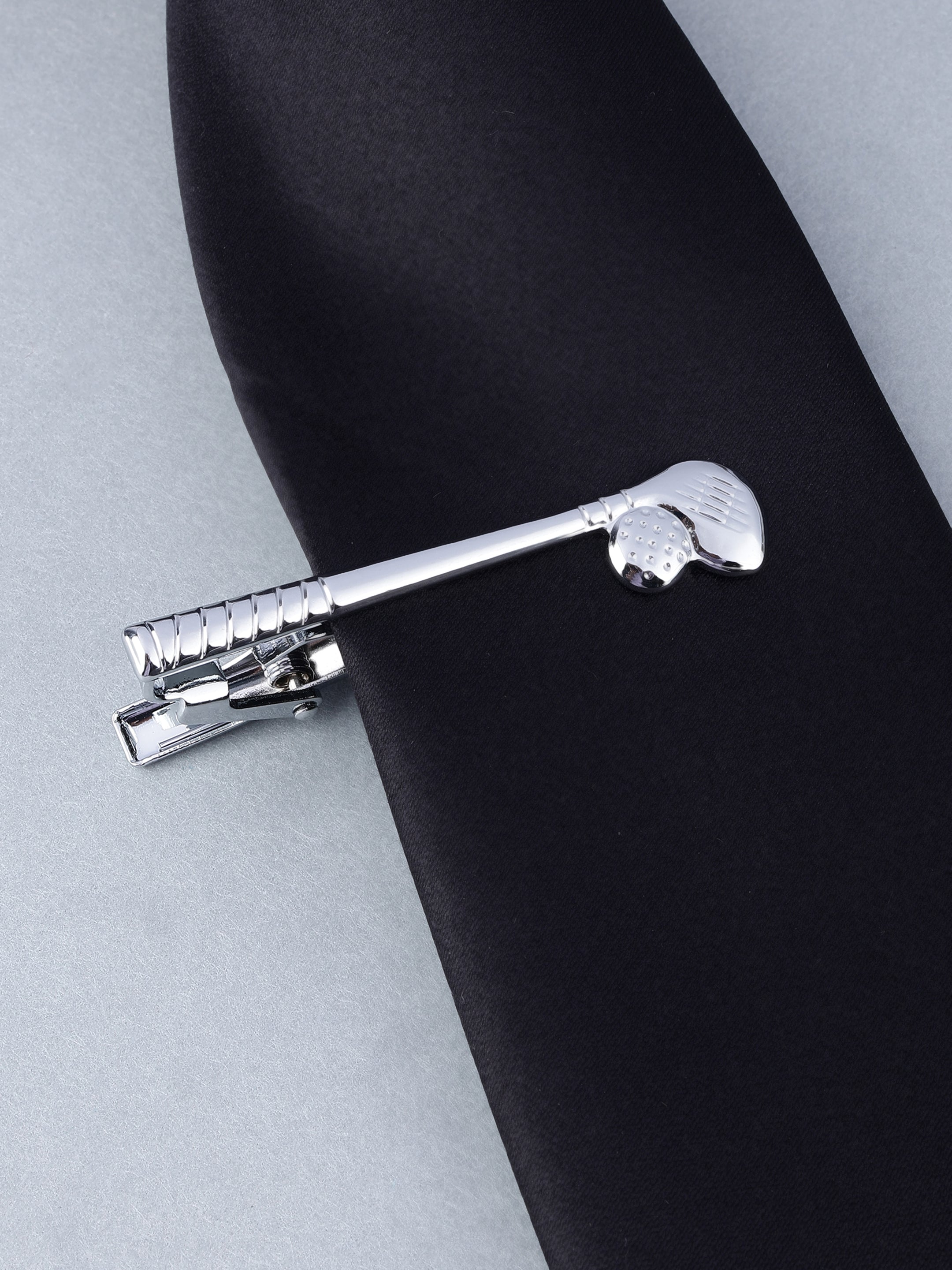 Silver Golf Club Tie Pin