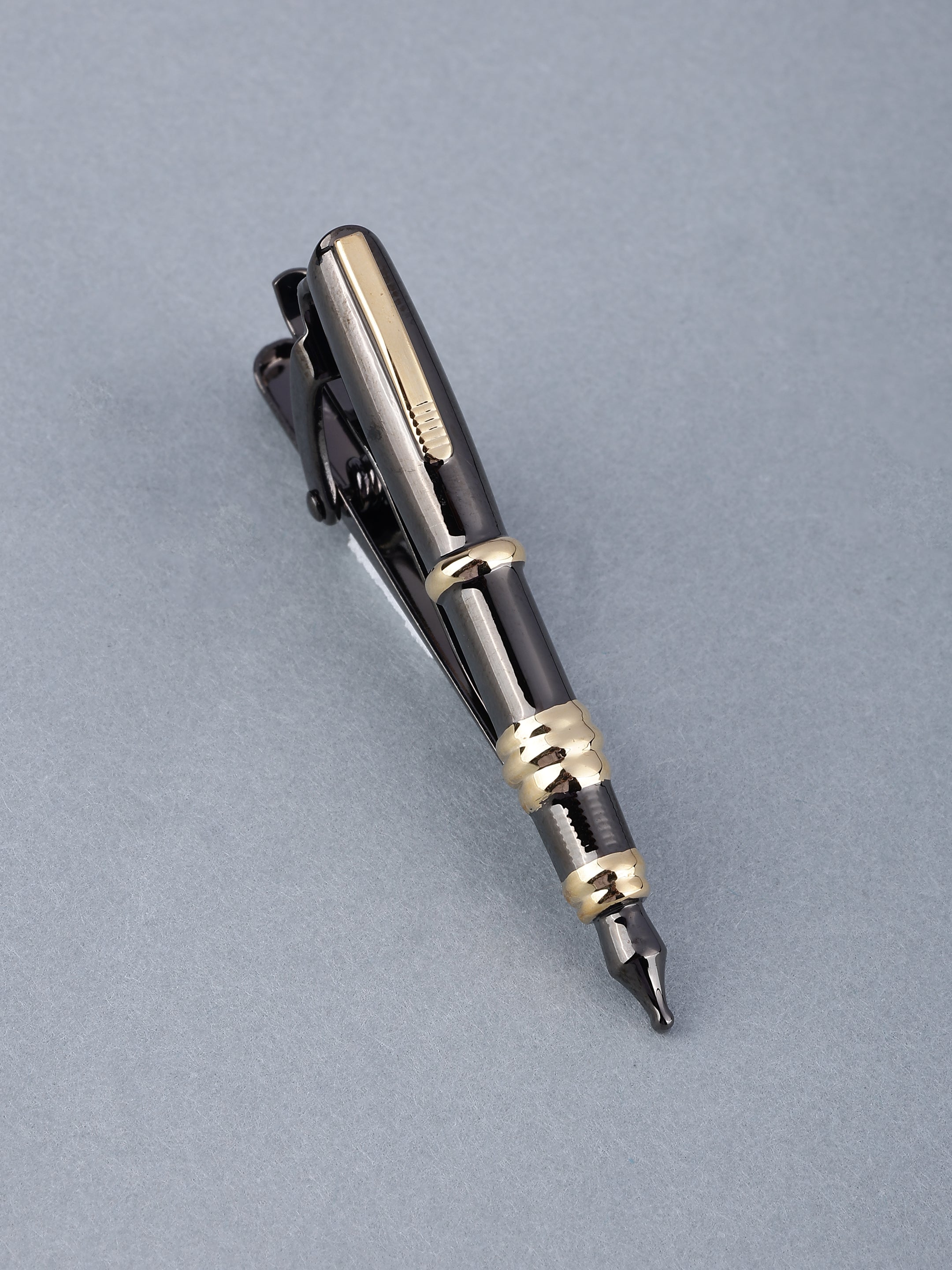 Black & Gold Rollerball Pen Tie Pin