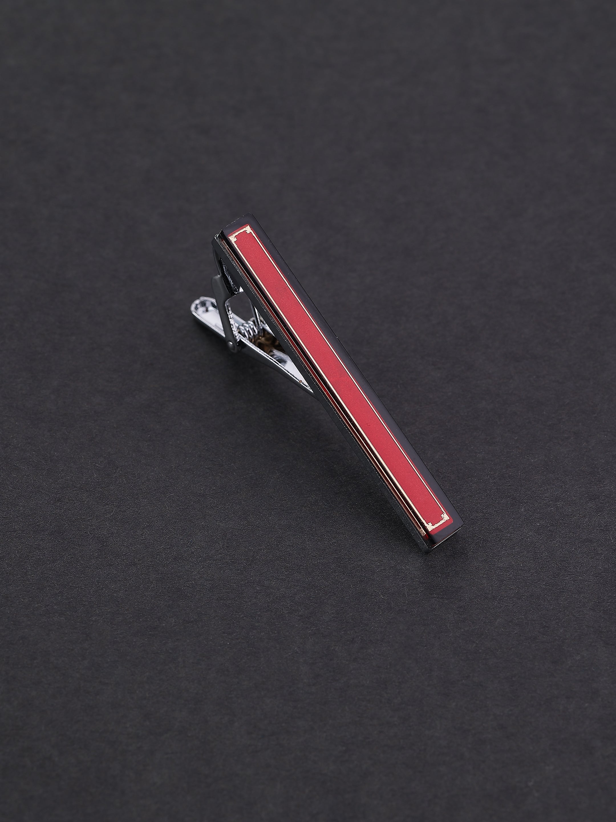 Maroon & Gold Inlay Tie Pin